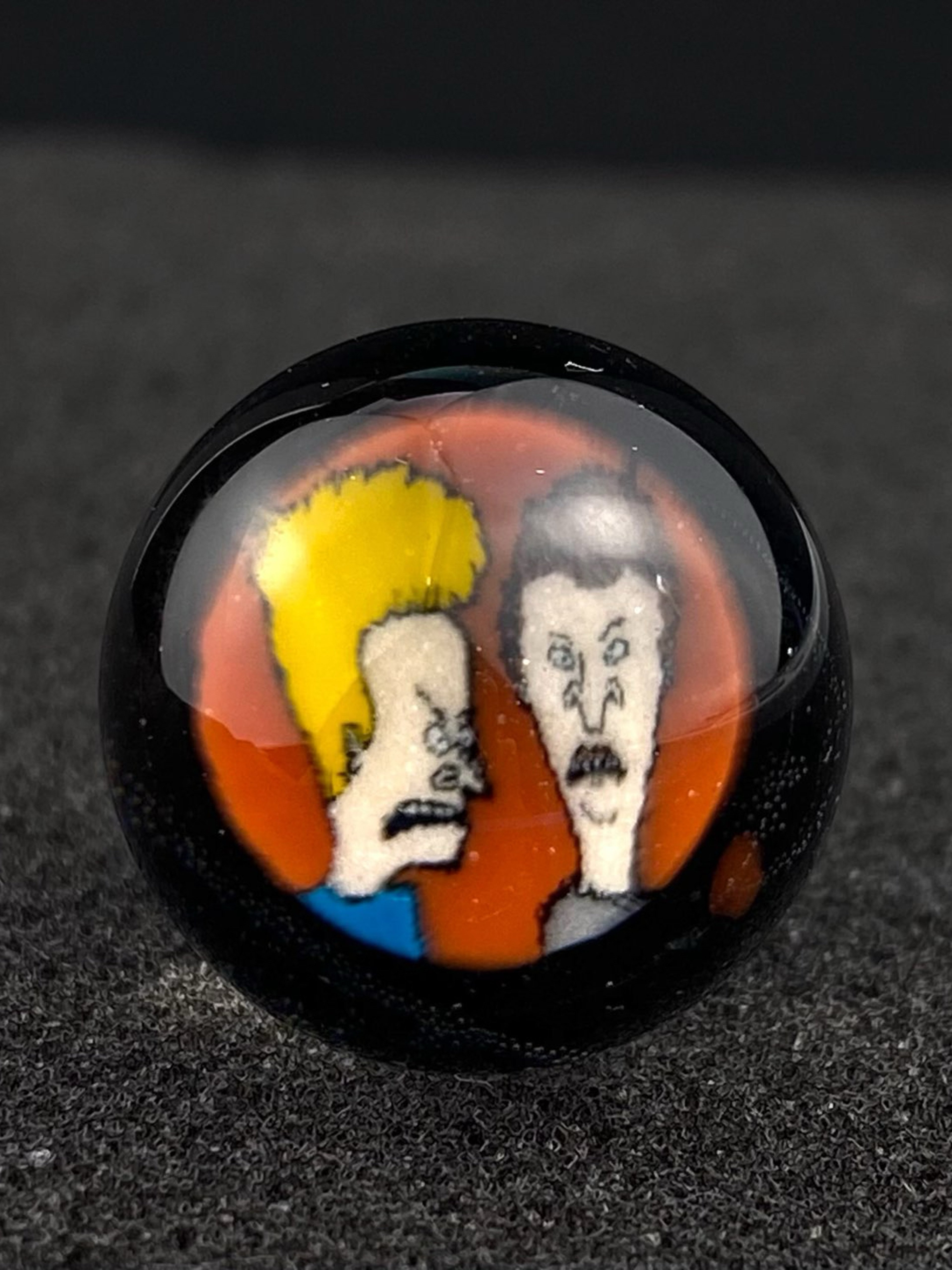 Beavis and Butt-Head Slurper Marble Top by Keys Glass image 0