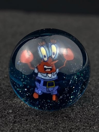 Preview pic of Mr.Krabs Spongebob Squarepants Slurper Marble Top by Keys Glass