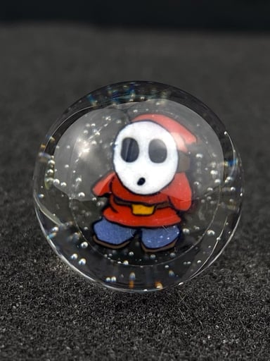 Preview pic of Shy Guy Super Mario Slurper Marble Top by Keys Glass