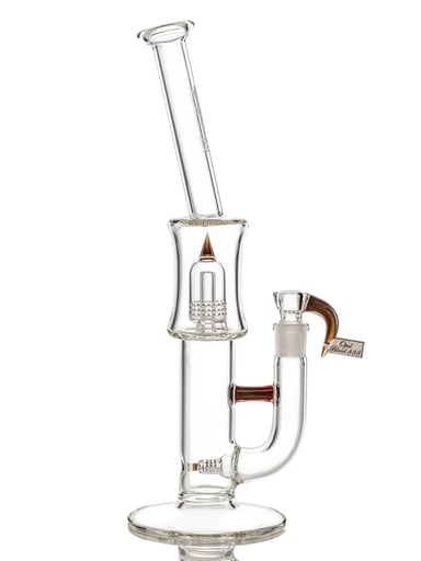 Preview pic of SOVEREIGNTY GLASS MGD - MA - GLINE 9.5MM 3 CUT UPGRID TO MINI GRID DOME - SHELF BEND (OPAL BLOOD $)