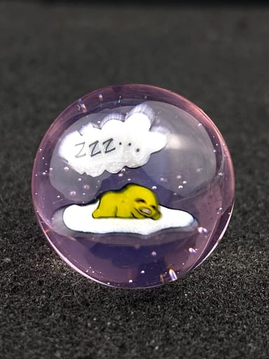 Preview pic of Millie Slurper Marble Top by Keys Glass