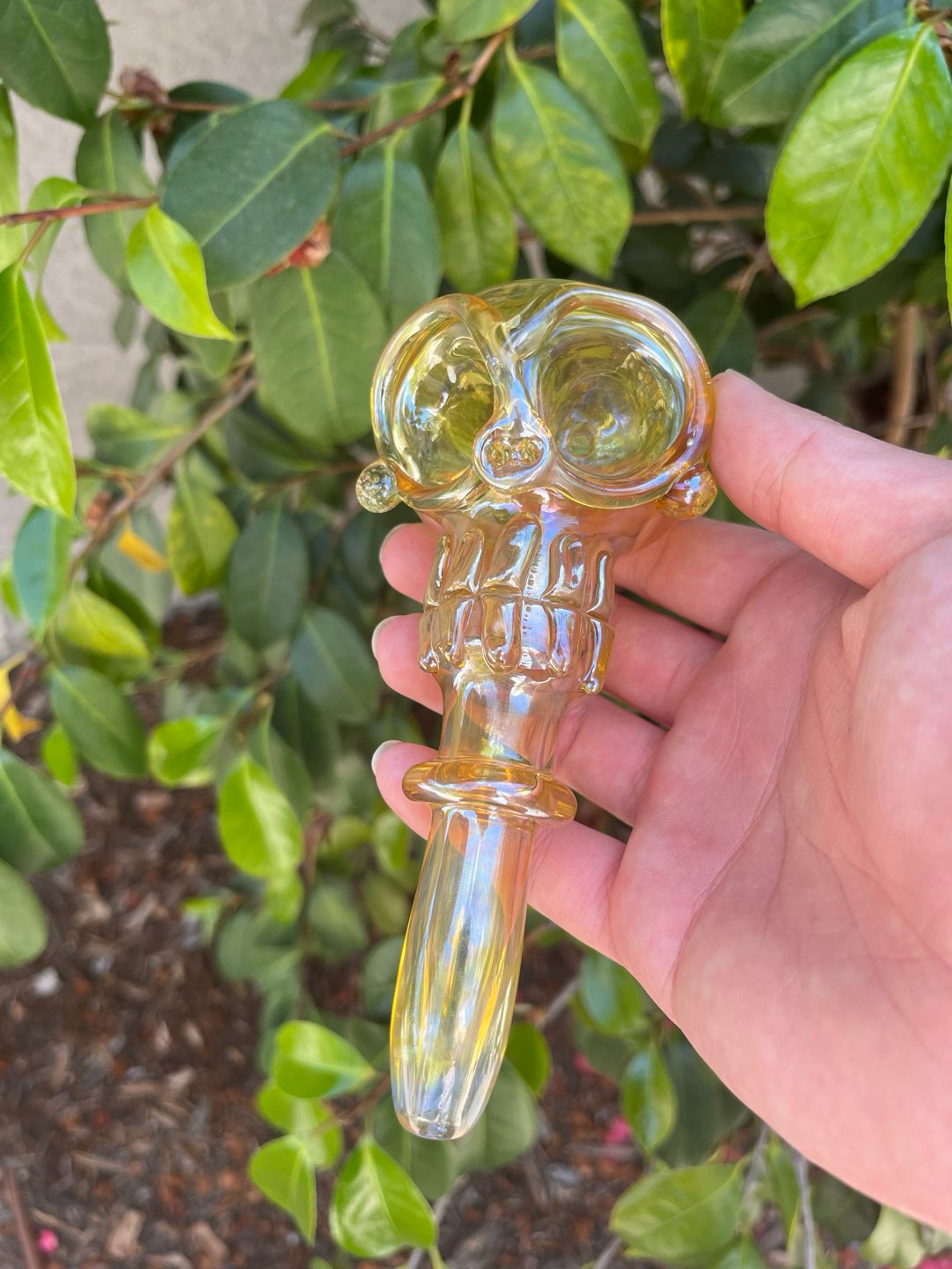 Preview pic of Fumed Two Bowl Spoon Pipe