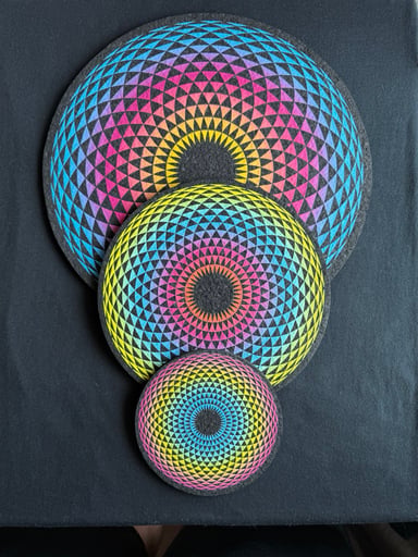 Preview pic of Moodmats Geometric Rainbow Bundle — 5”, 8”, 11.5”