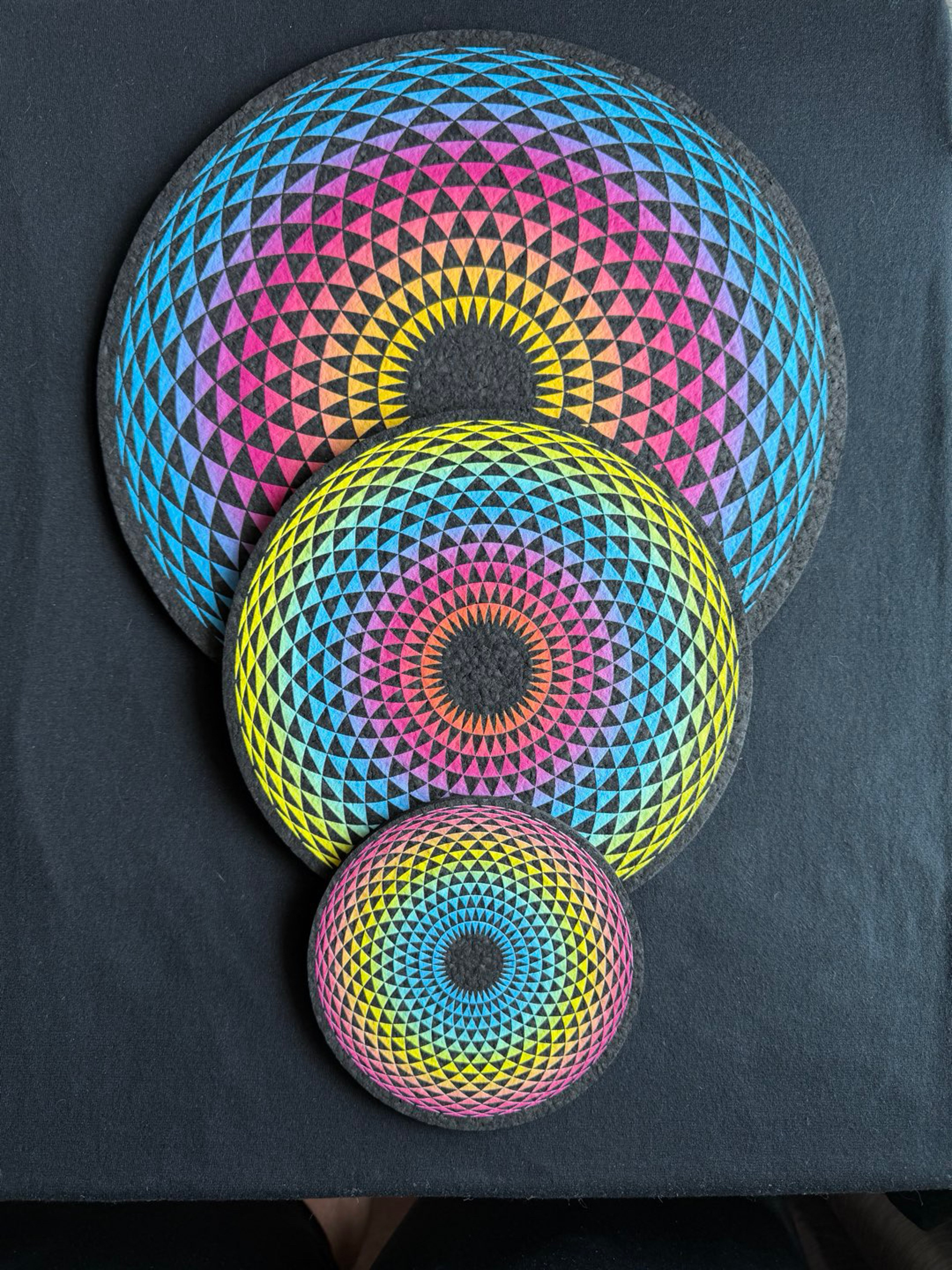 Moodmats Geometric Rainbow Bundle — 5”, 8”, 11.5” image 0