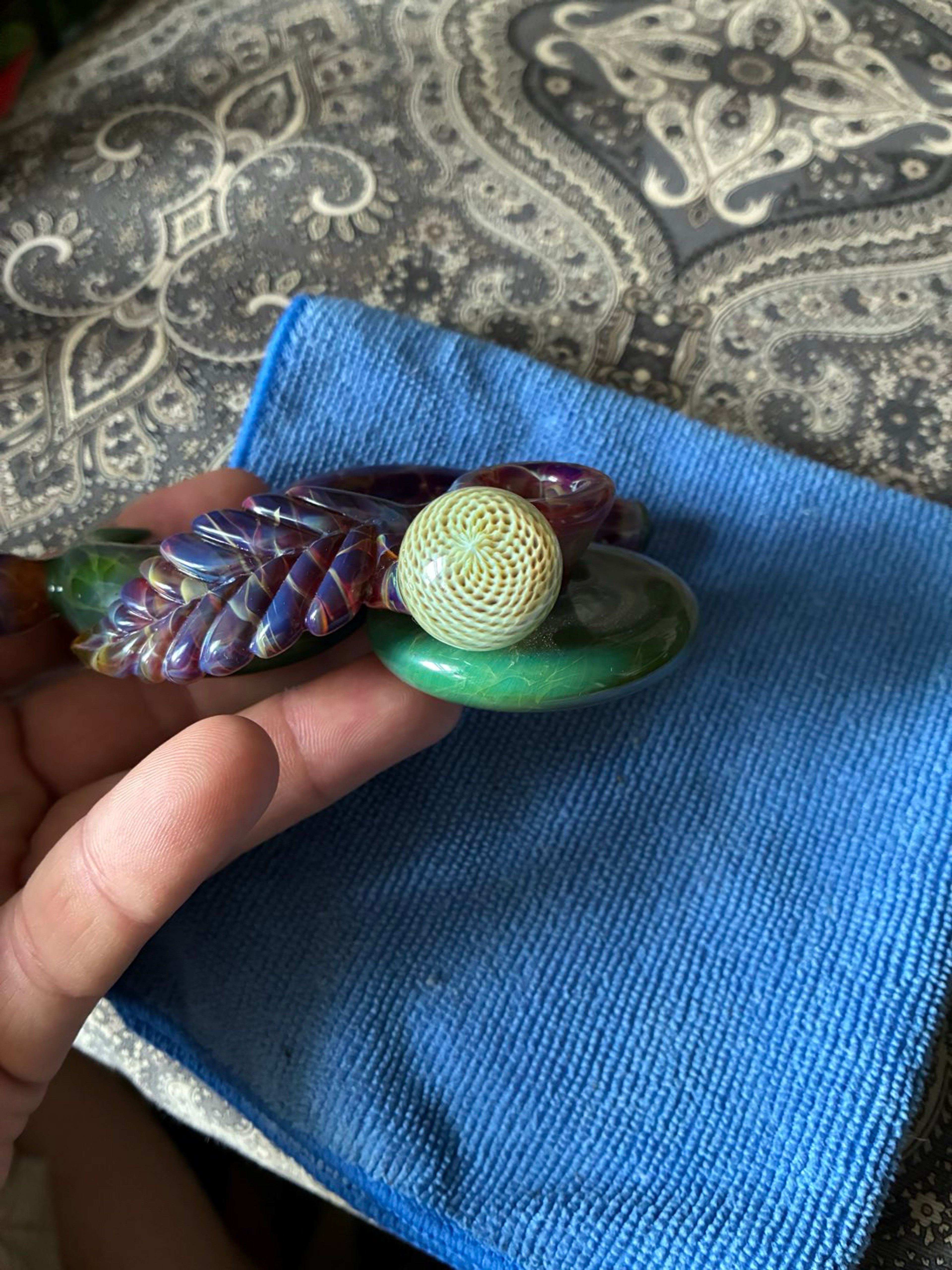 Preview pic of Jake C rare leaf pipe. Brand new