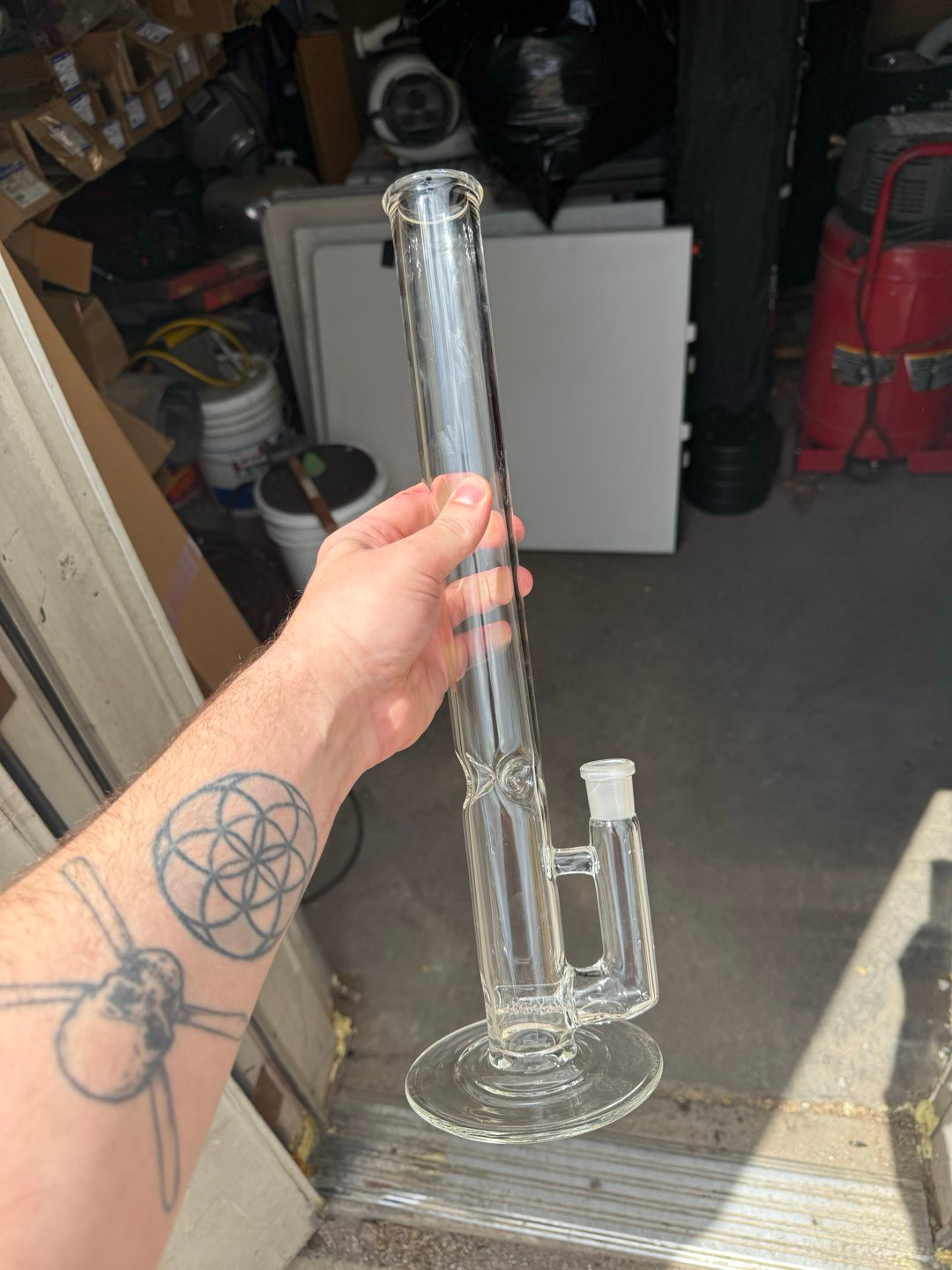 Preview pic of 18mm straight tube with stem line perc
