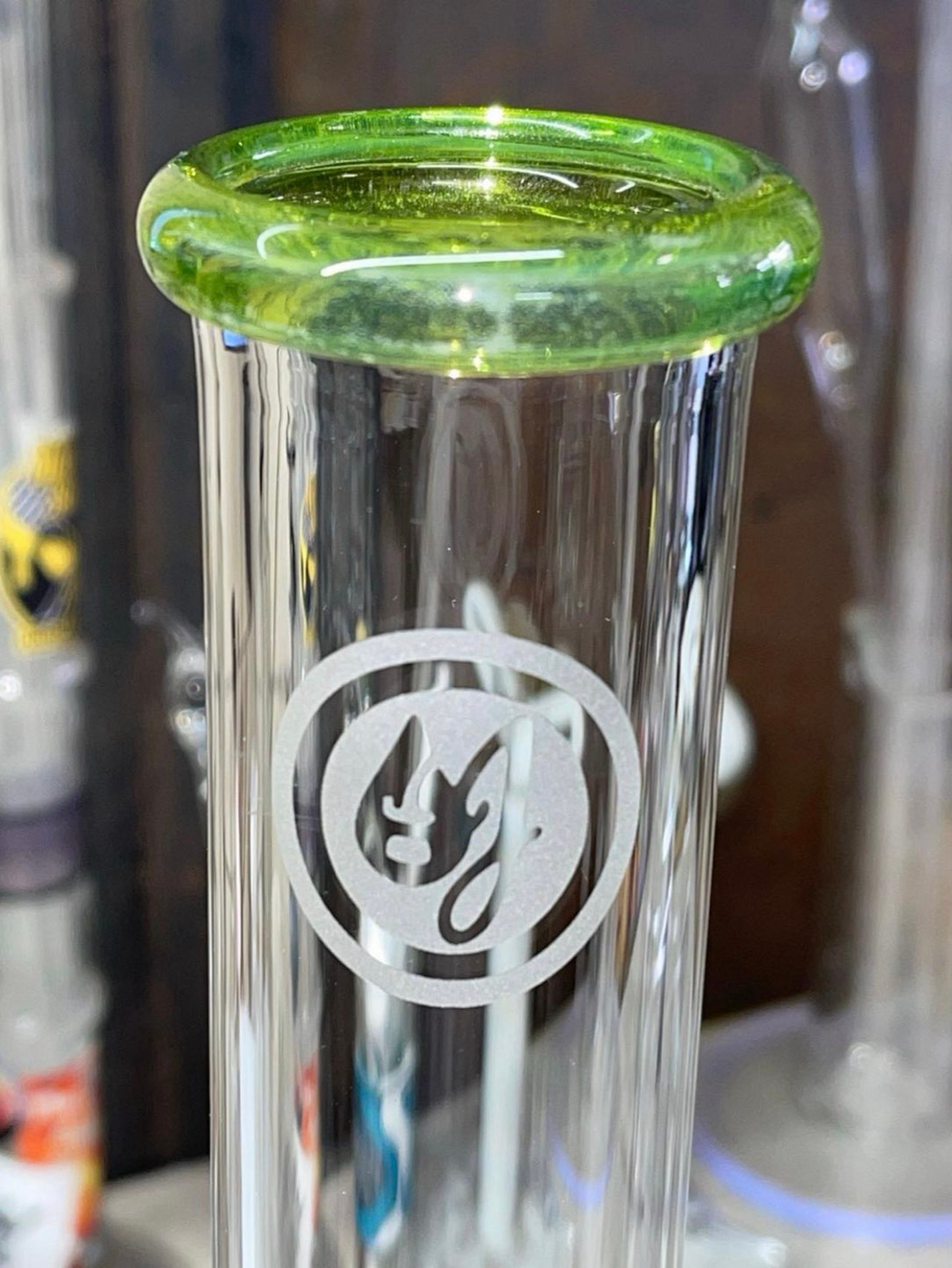 Preview pic of OJ FLAME SOUR APPLE GREEN STRAIGHT TUBE