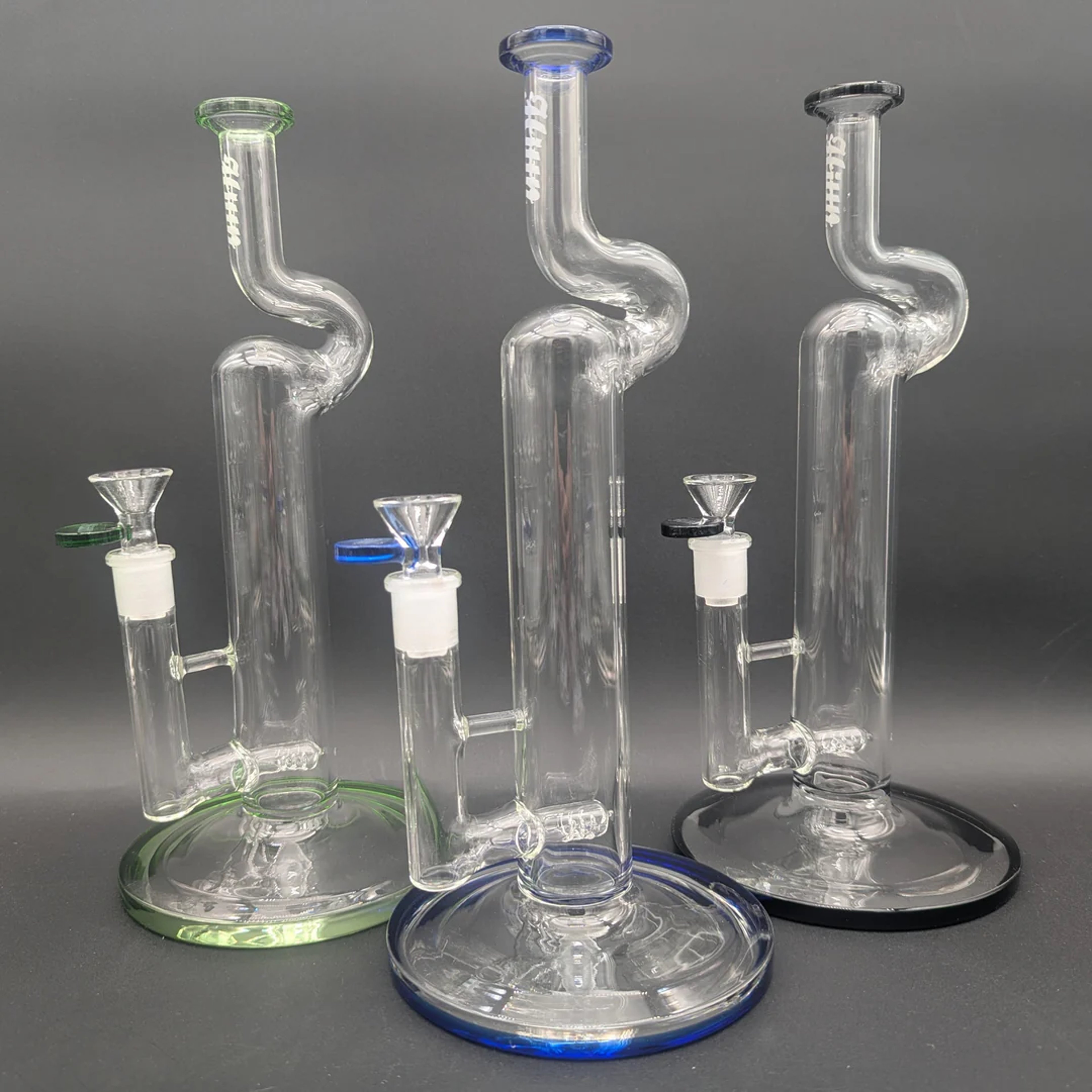 HITTIN GLASS 12" NATTY NECK INLINE BONG image 0