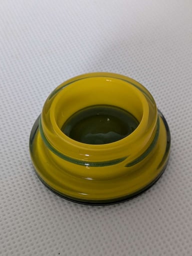 Preview pic of @peterpanhandlin — Canary, Shamrock, Jet Black & Star White Lowpro 1/4 oz Baller Jar