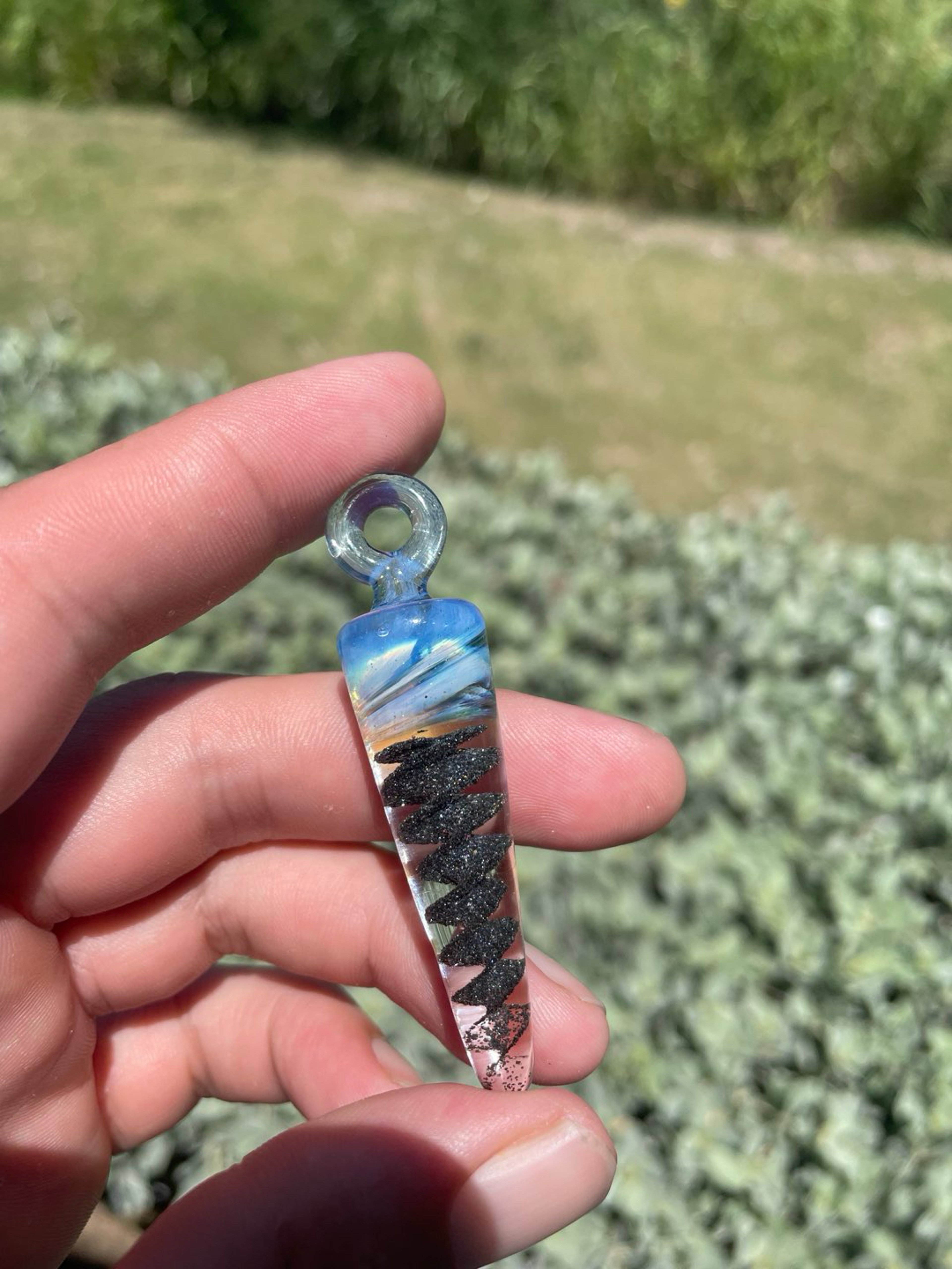 Preview pic of Encased black sand energy spiral