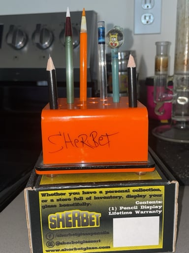 Preview pic of Sherbet pencils w stand