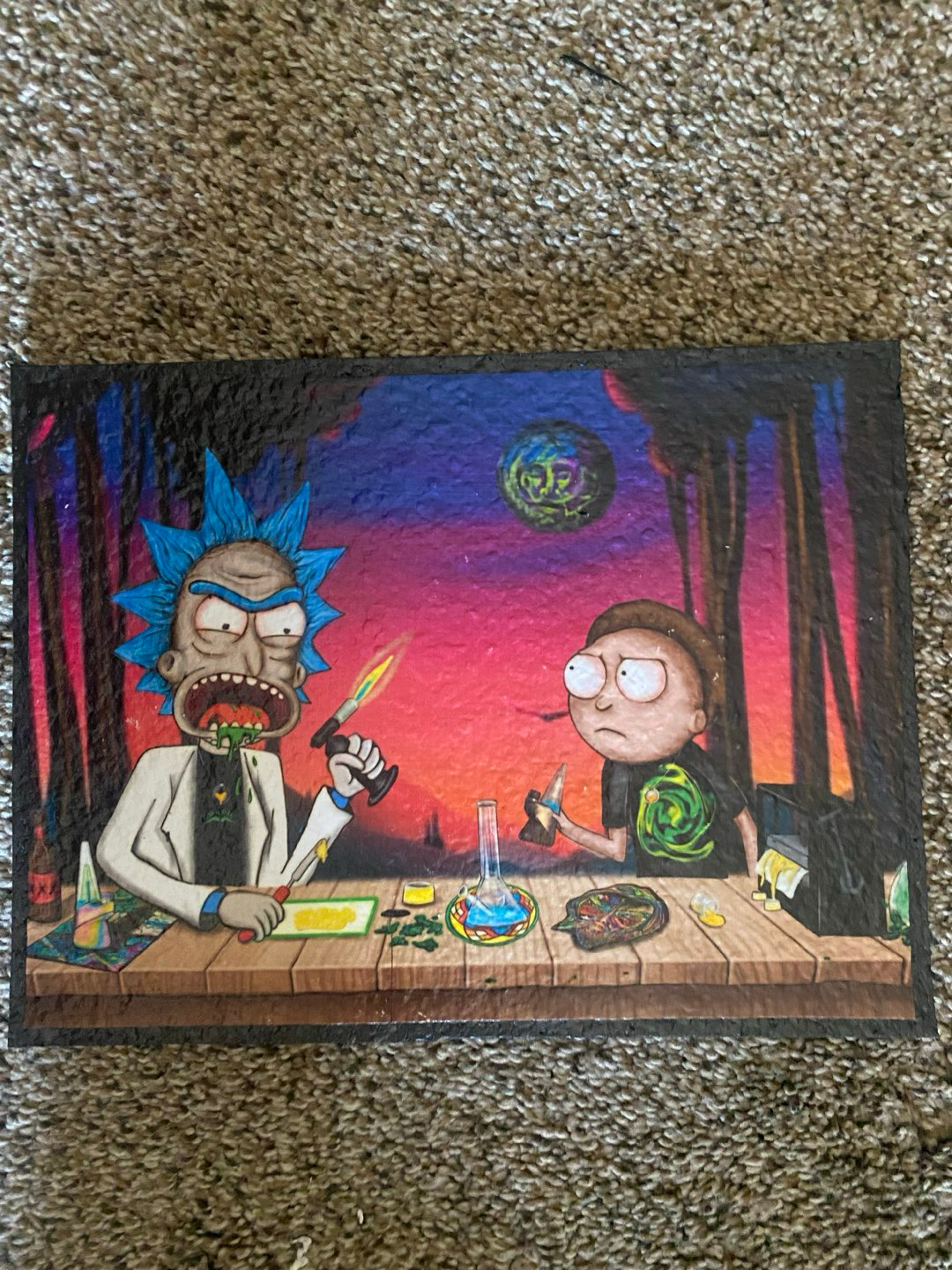 Preview pic of Rick and morty sesh mat