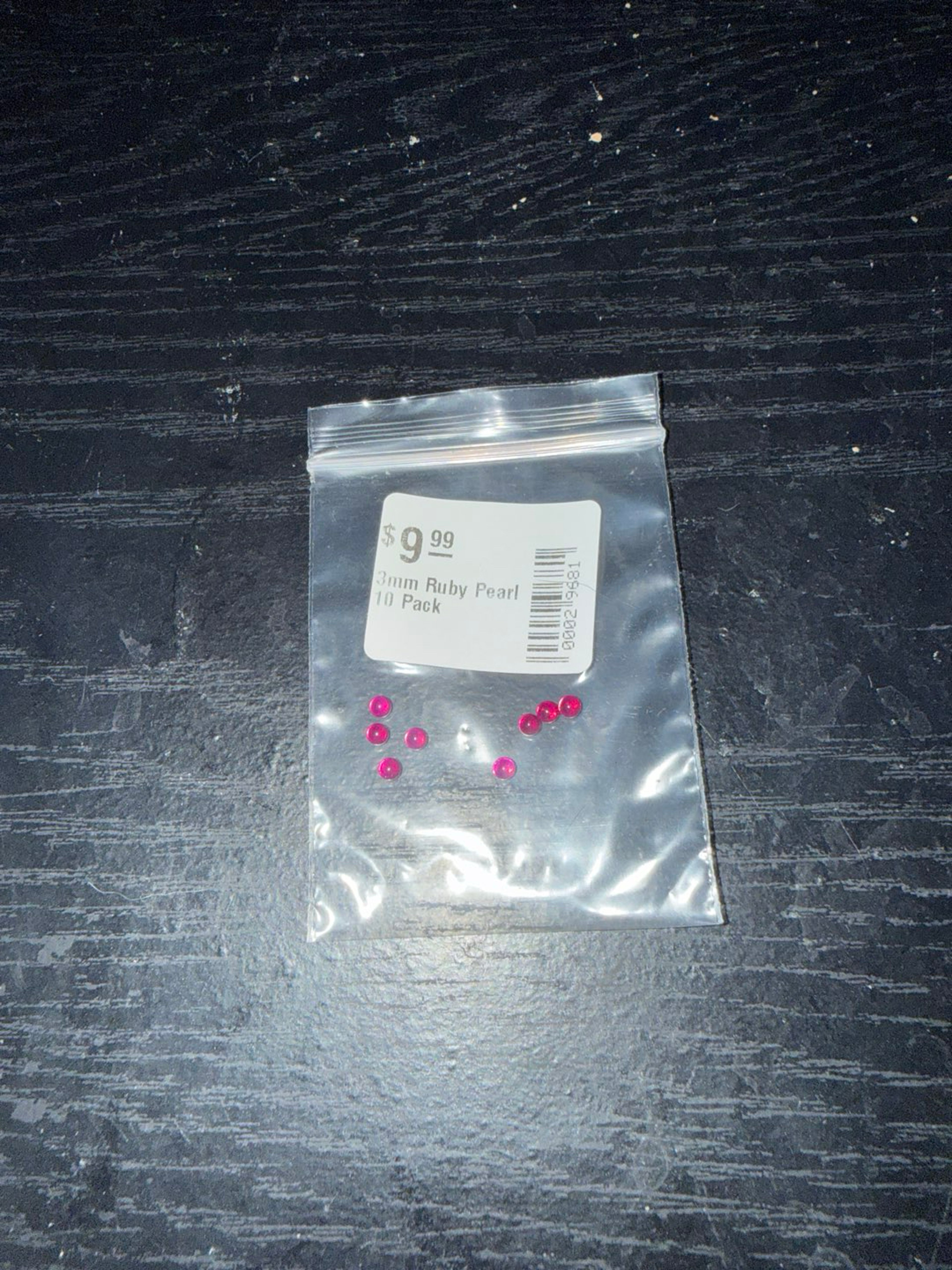 Preview pic of 4 3mm ruby pearls
