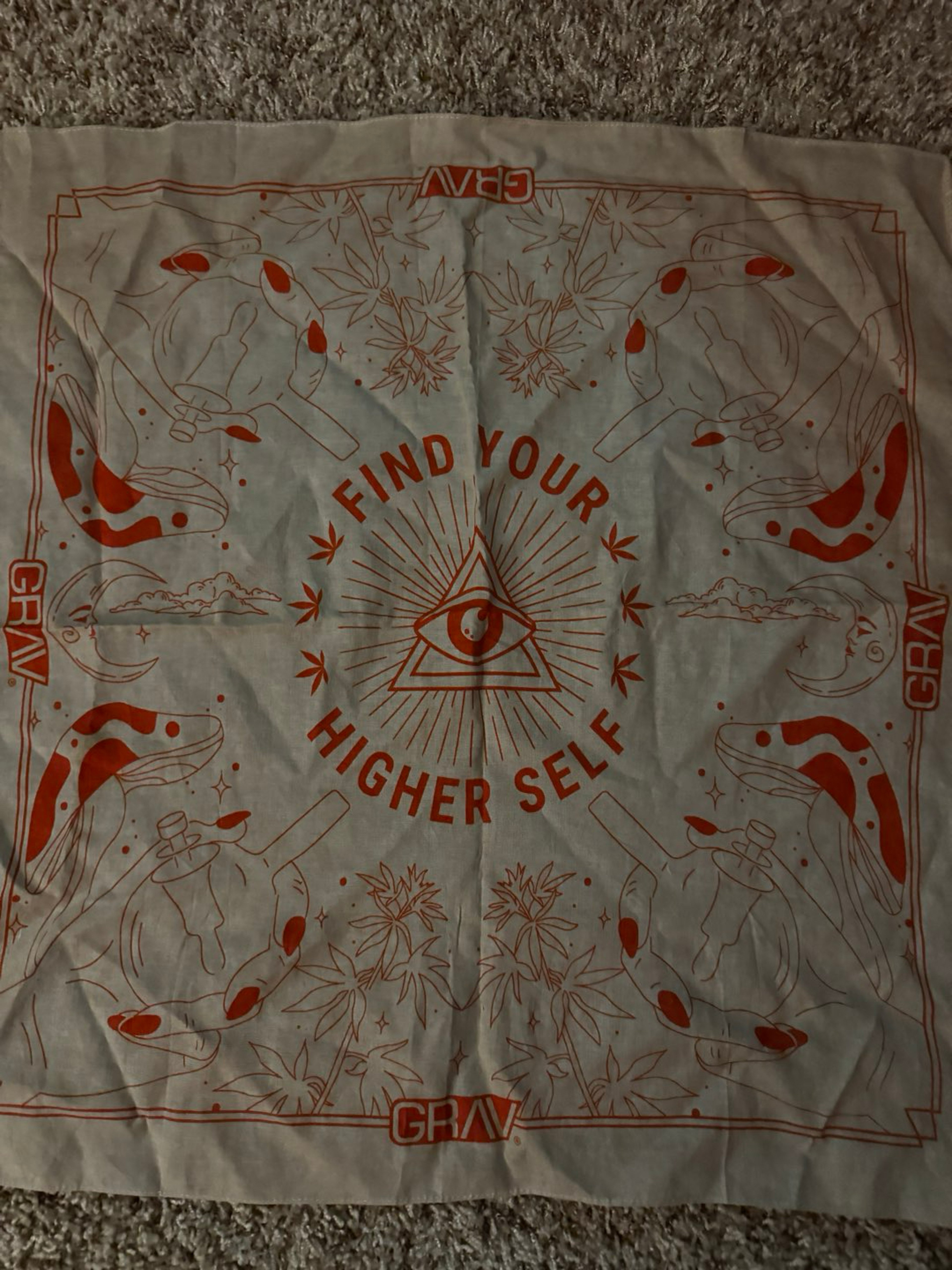 Preview pic of GRAV Merch Bandana ~ Find Your Higher Self ~