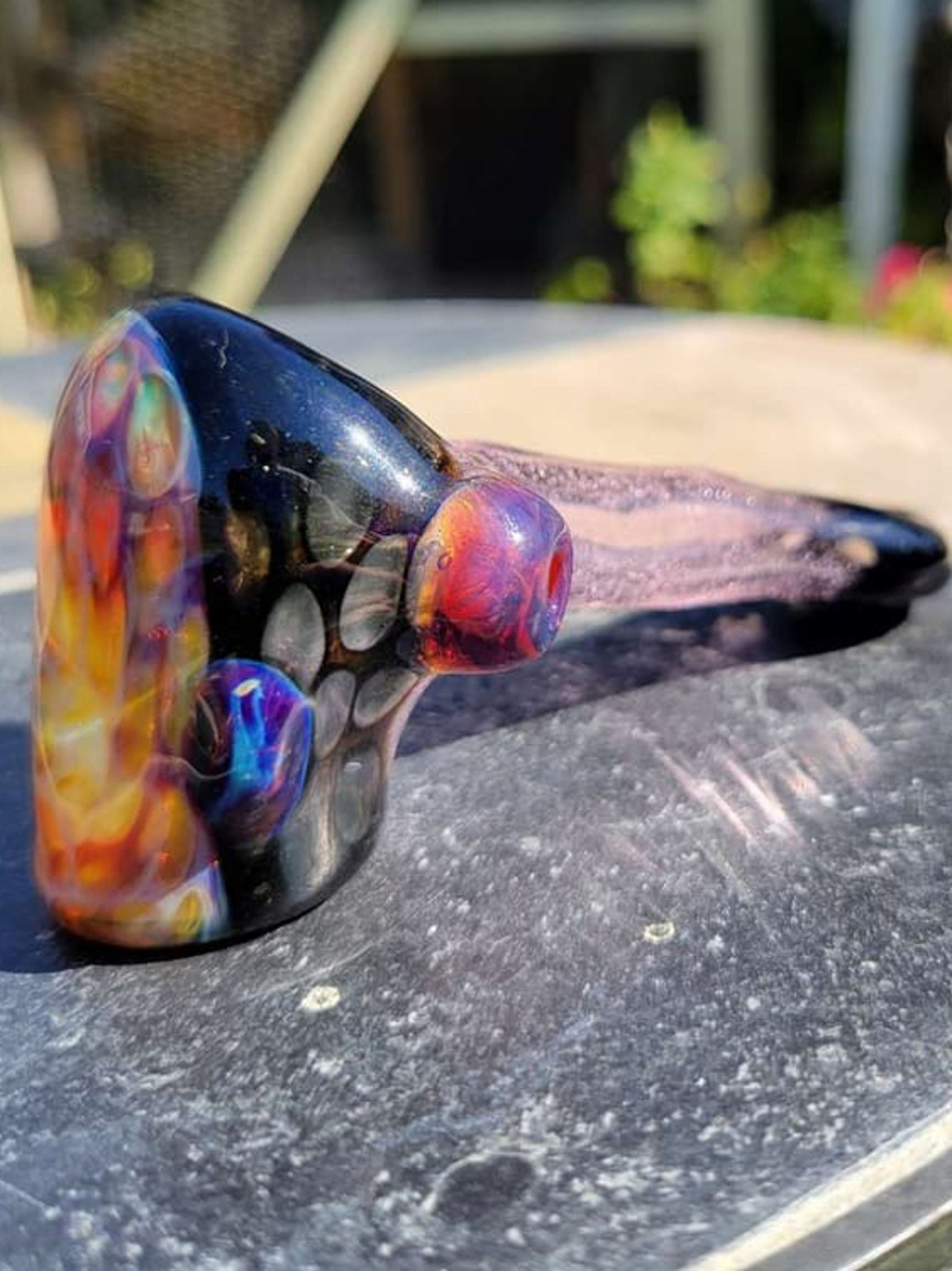 Preview pic of Freeways Glass Art Honeycomb Hammer