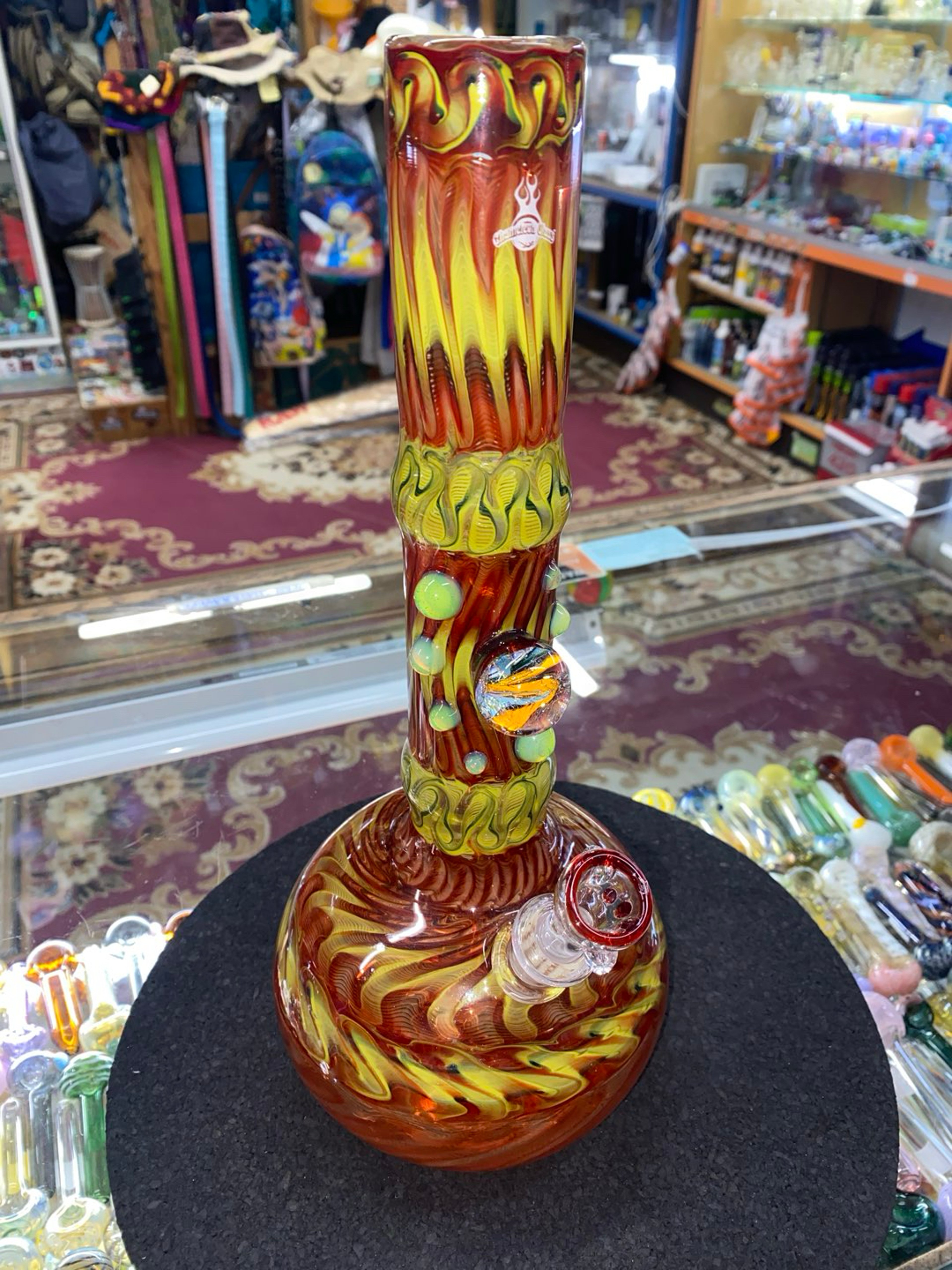 Preview pic of Ed Wolfe & Chameleon Glass Fully Worked Beaker