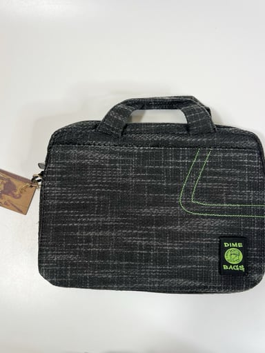 Preview pic of Dime bags 15" Side Hustler Hemp Laptop Bag Black