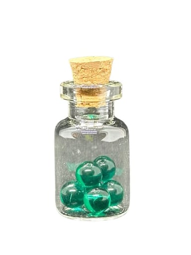 Preview pic of 6MM Glass Terp Pearls 6 Pack Blue Green for Bangers E Rigs