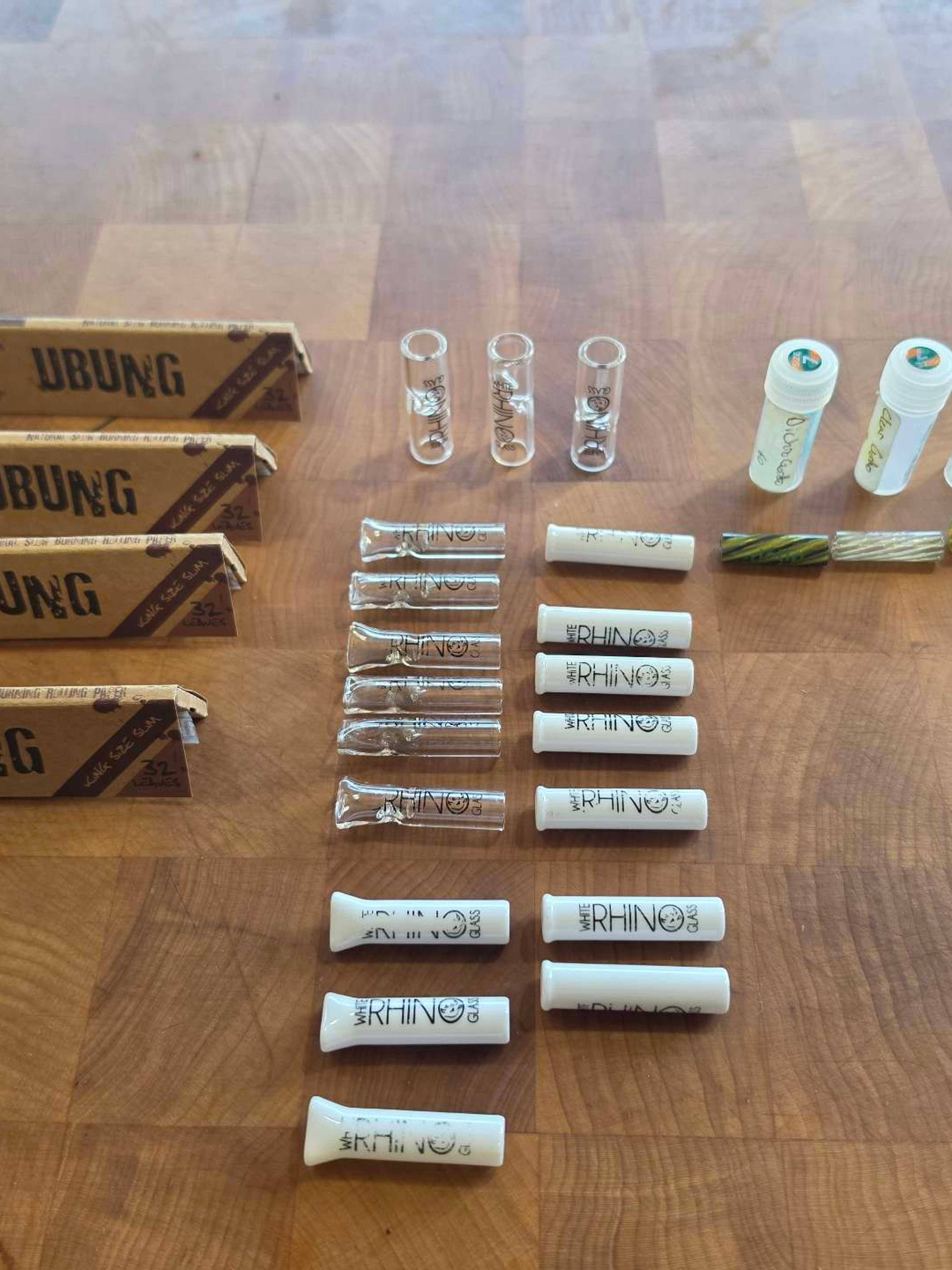 Preview pic of Beginner Doink tip collection.  Rip Tip, Freeek glass