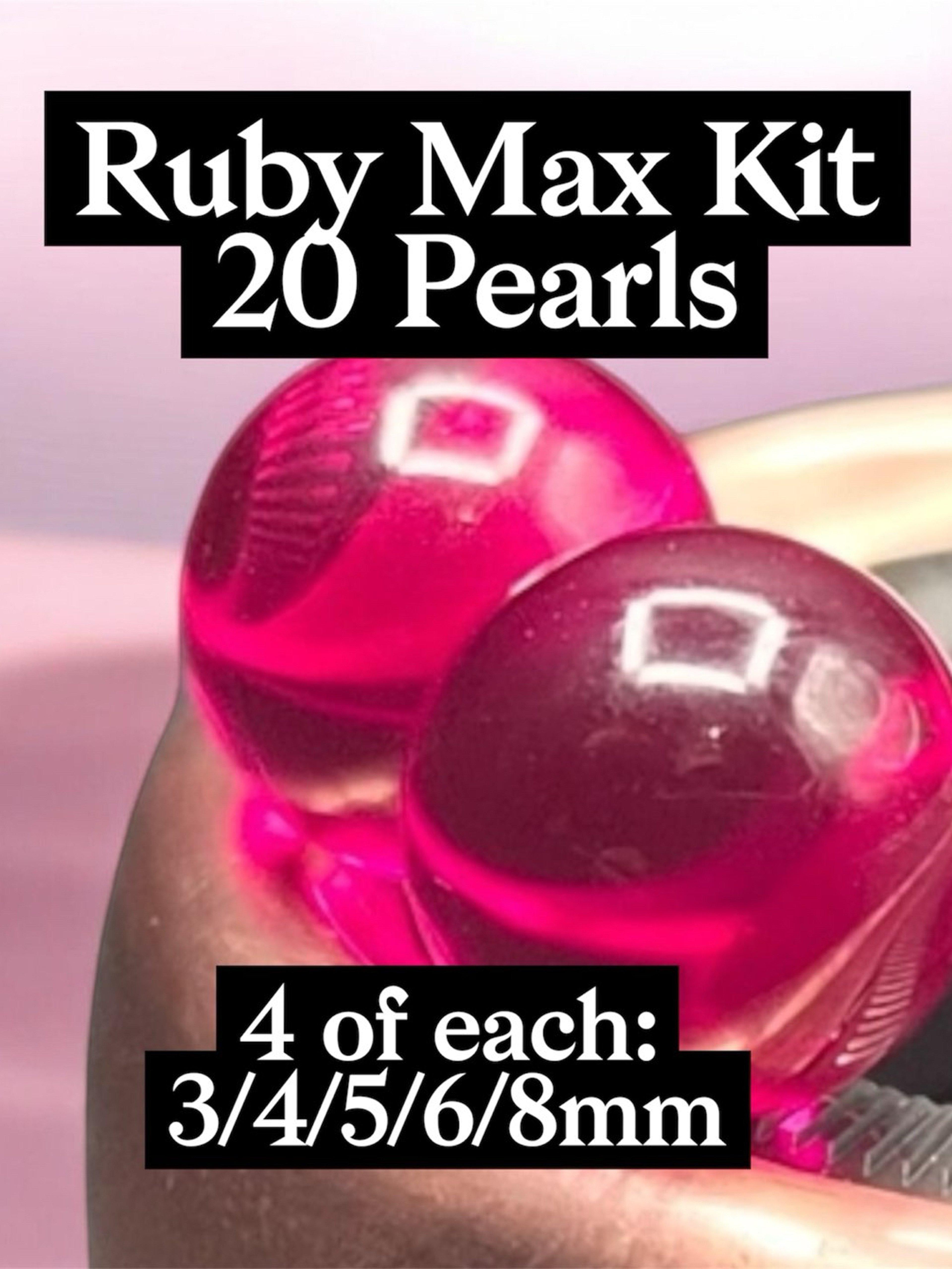 Preview pic of Ruby Max Kit 20 Pearls Every Size
