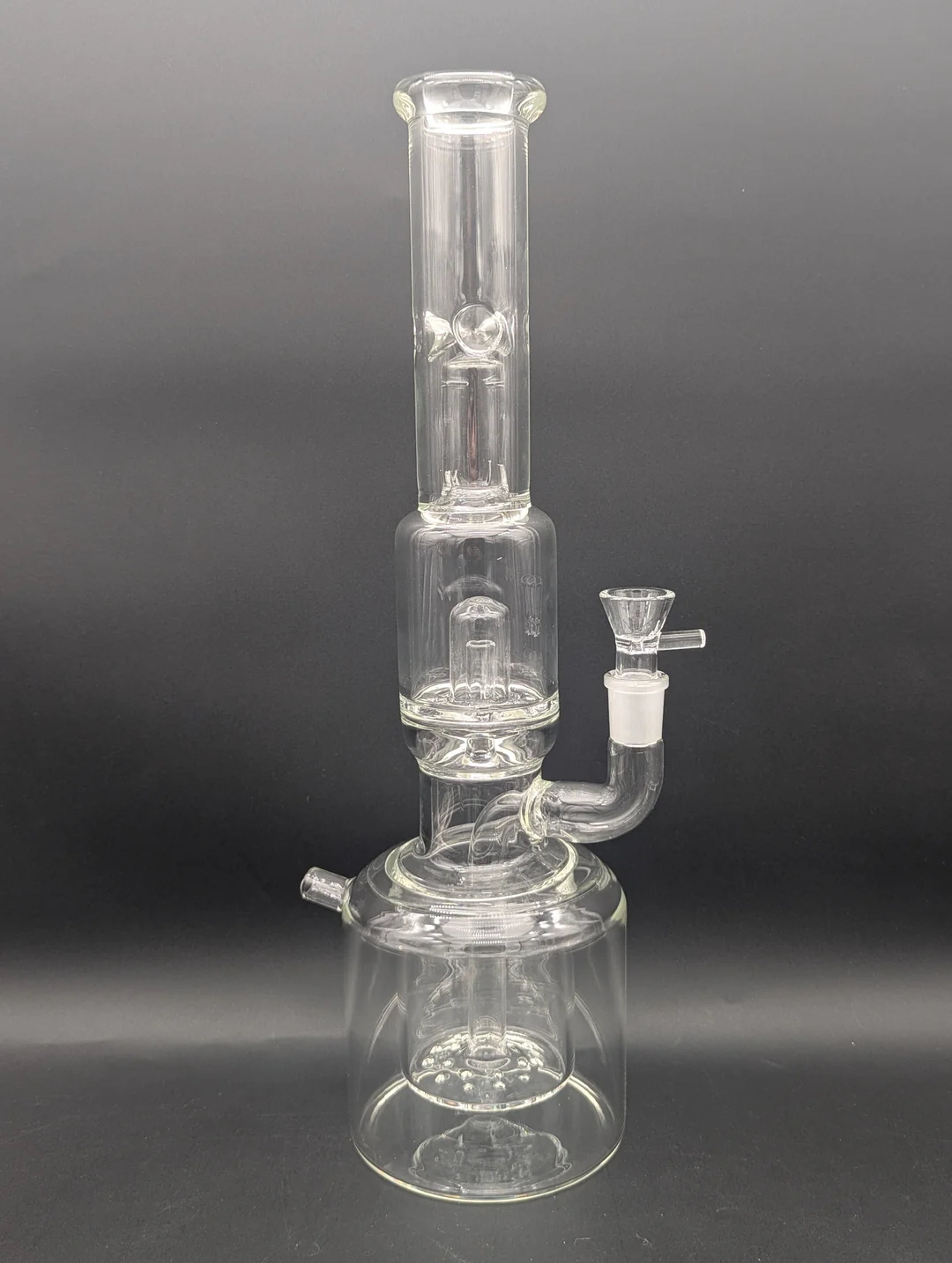 Preview pic of 17" CLEAR GLASS SUPER CAN BONG