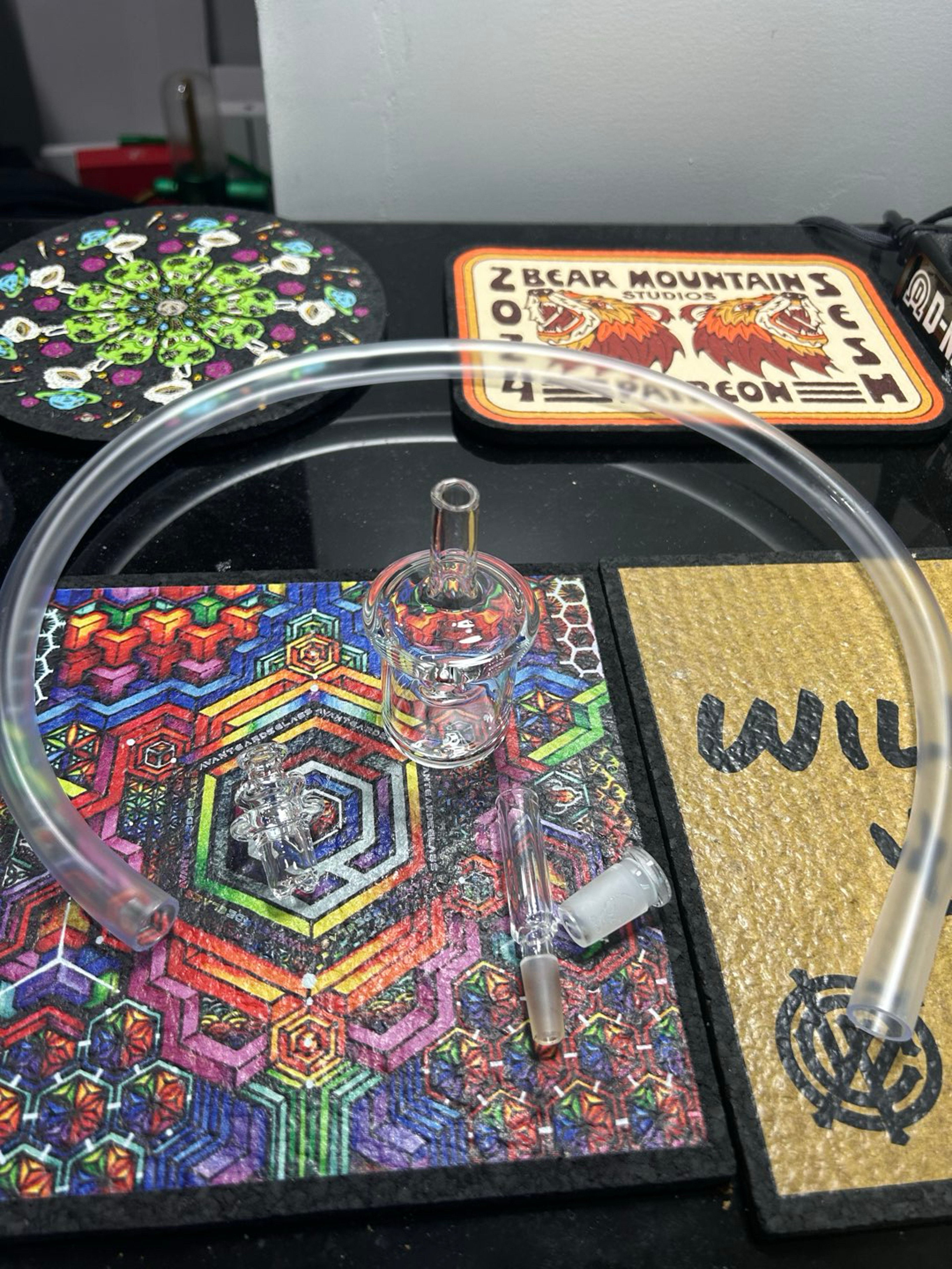 Preview pic of DR dabber switch 2 whip with 10mm & 14mm adapter and OTW spinner cap for the switch 2