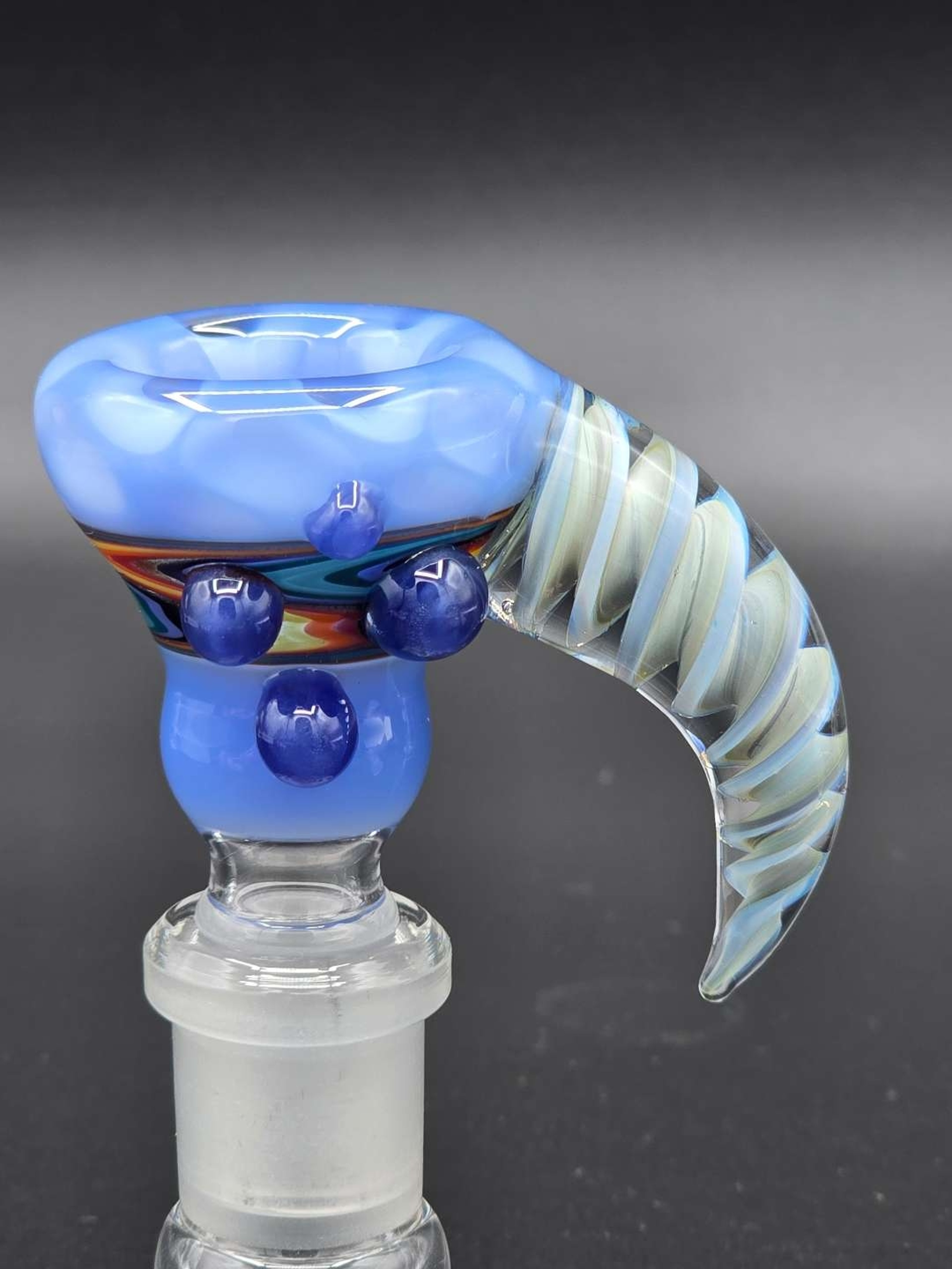 Preview pic of Blue Wig Wag 14mm Slide With Horn