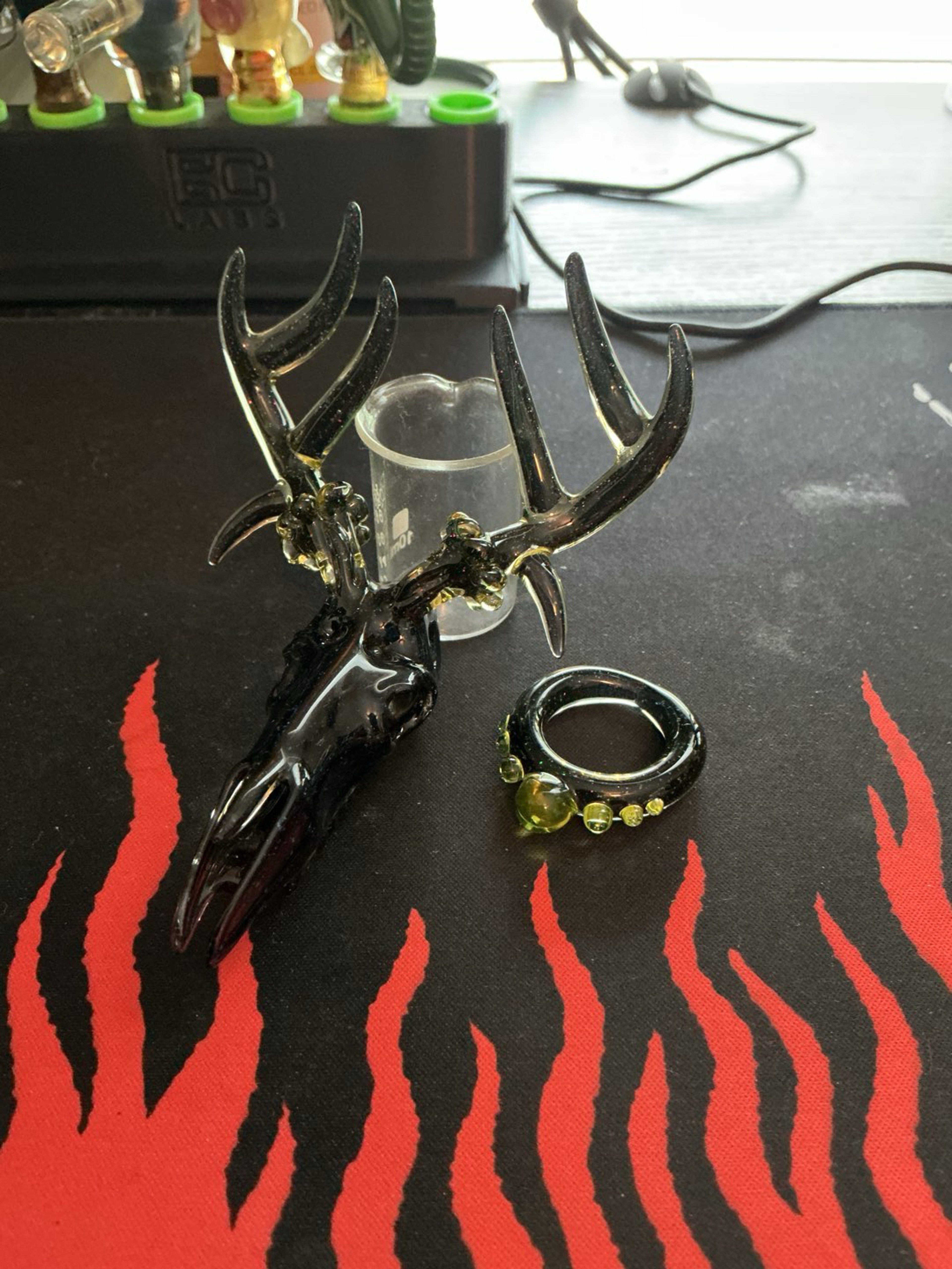 Preview pic of Custom Deer Skull and Ring