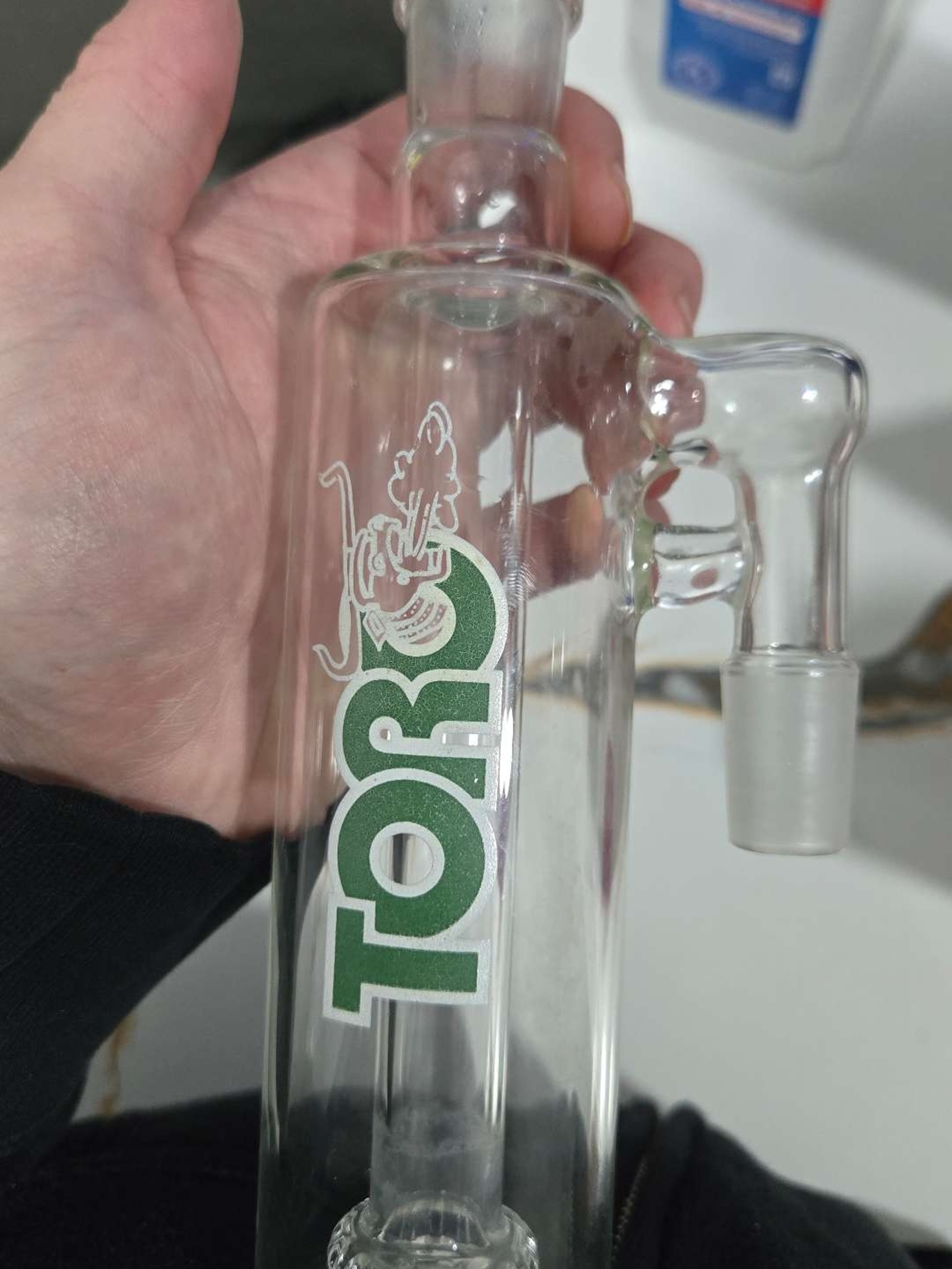 Preview pic of OG Toro floating circ ashcatcher from 2012 repaired joint by @vetroglass