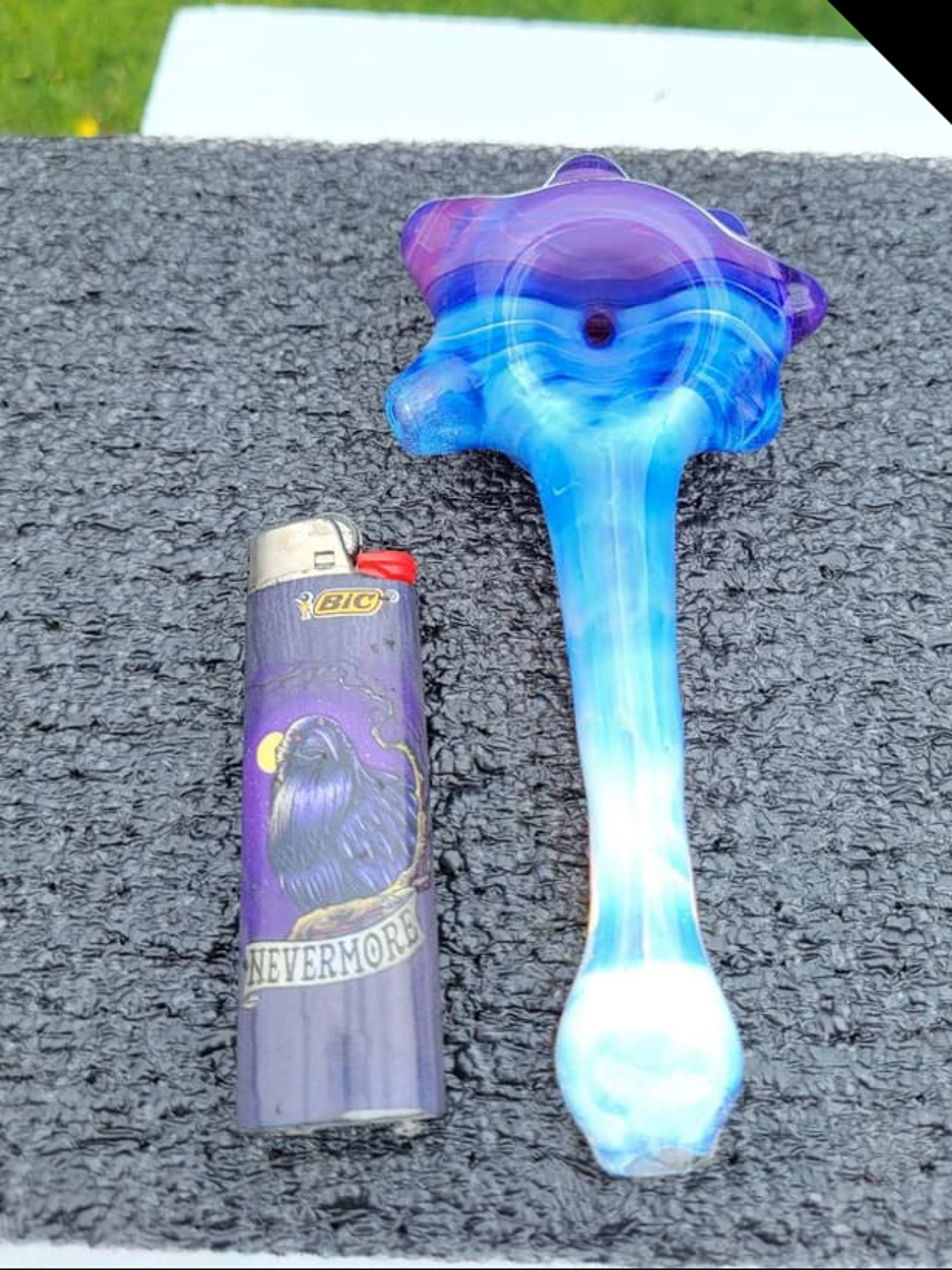 Stargazer Freeways Glass Art Ghost Colorfade Spoon image 0