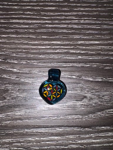 Preview pic of Kushy Seed of Life Heart pendant