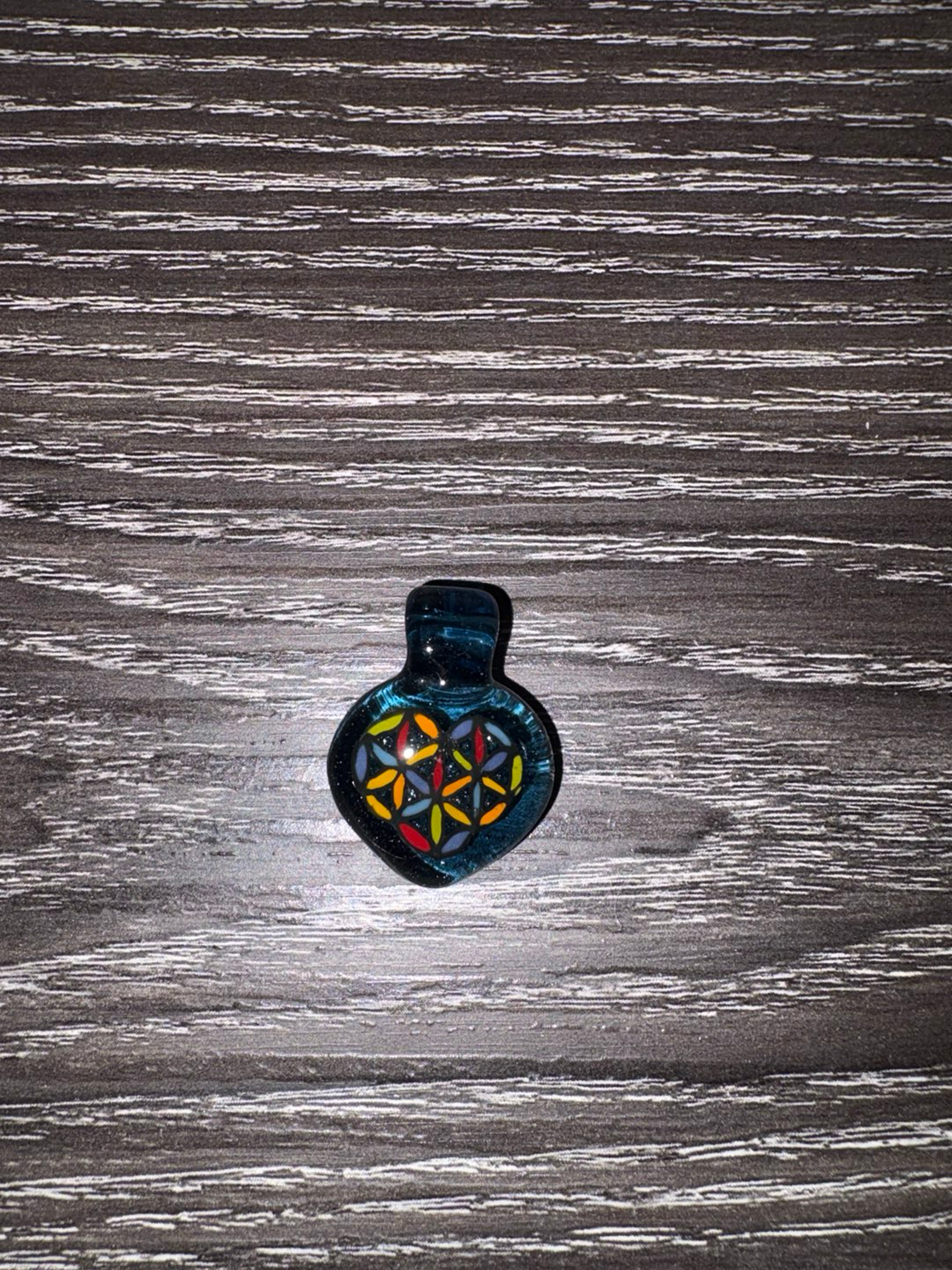 Preview pic of Kushy Seed of Life Heart pendant