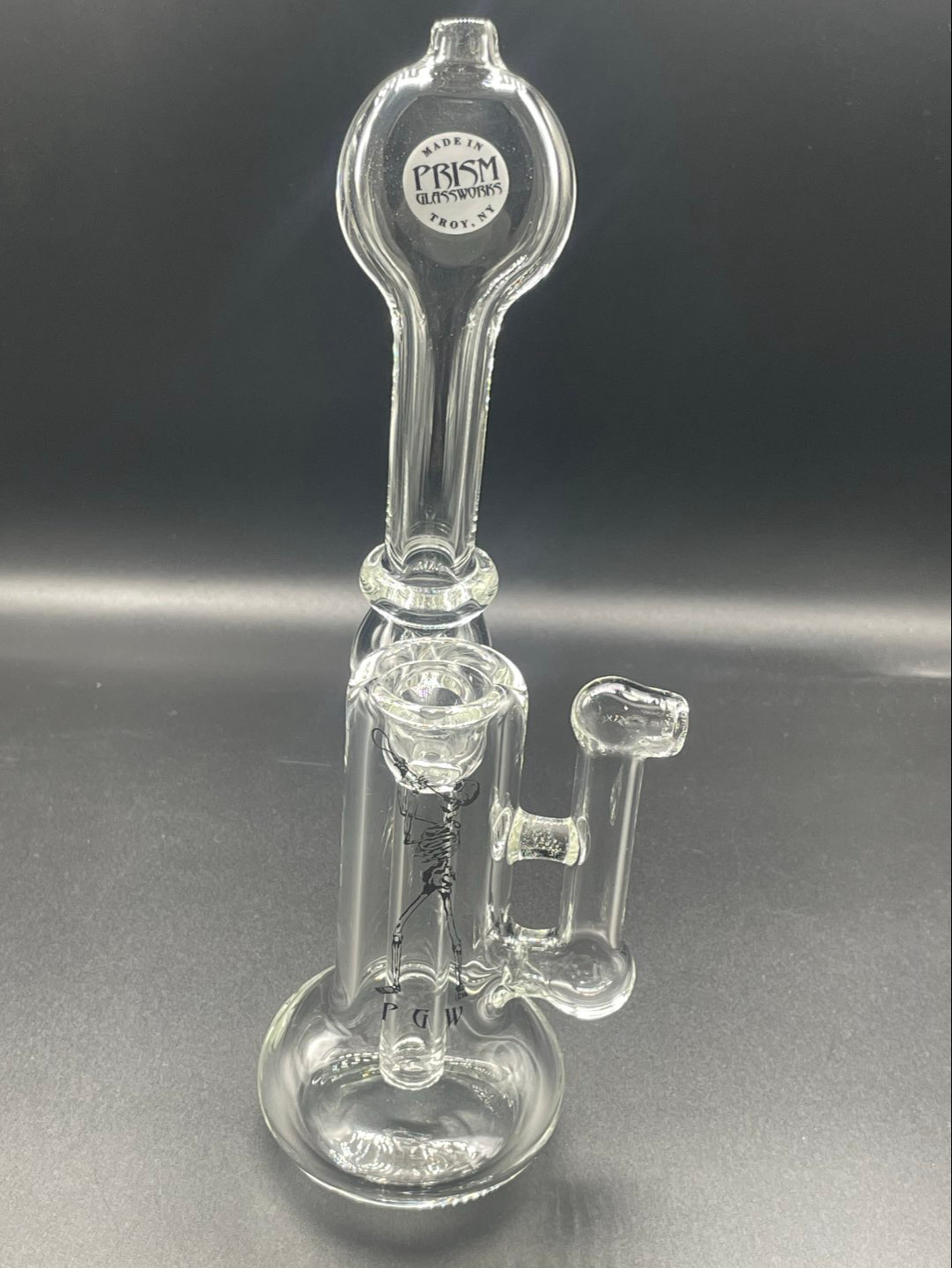 Prism Glass Push Bubbler image 0
