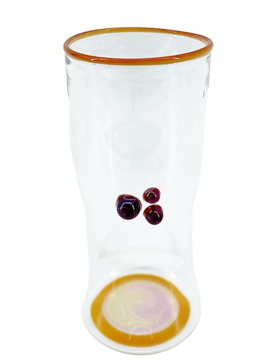 Preview pic of Phase Glass Fume & Transparent Orange Accent Cup