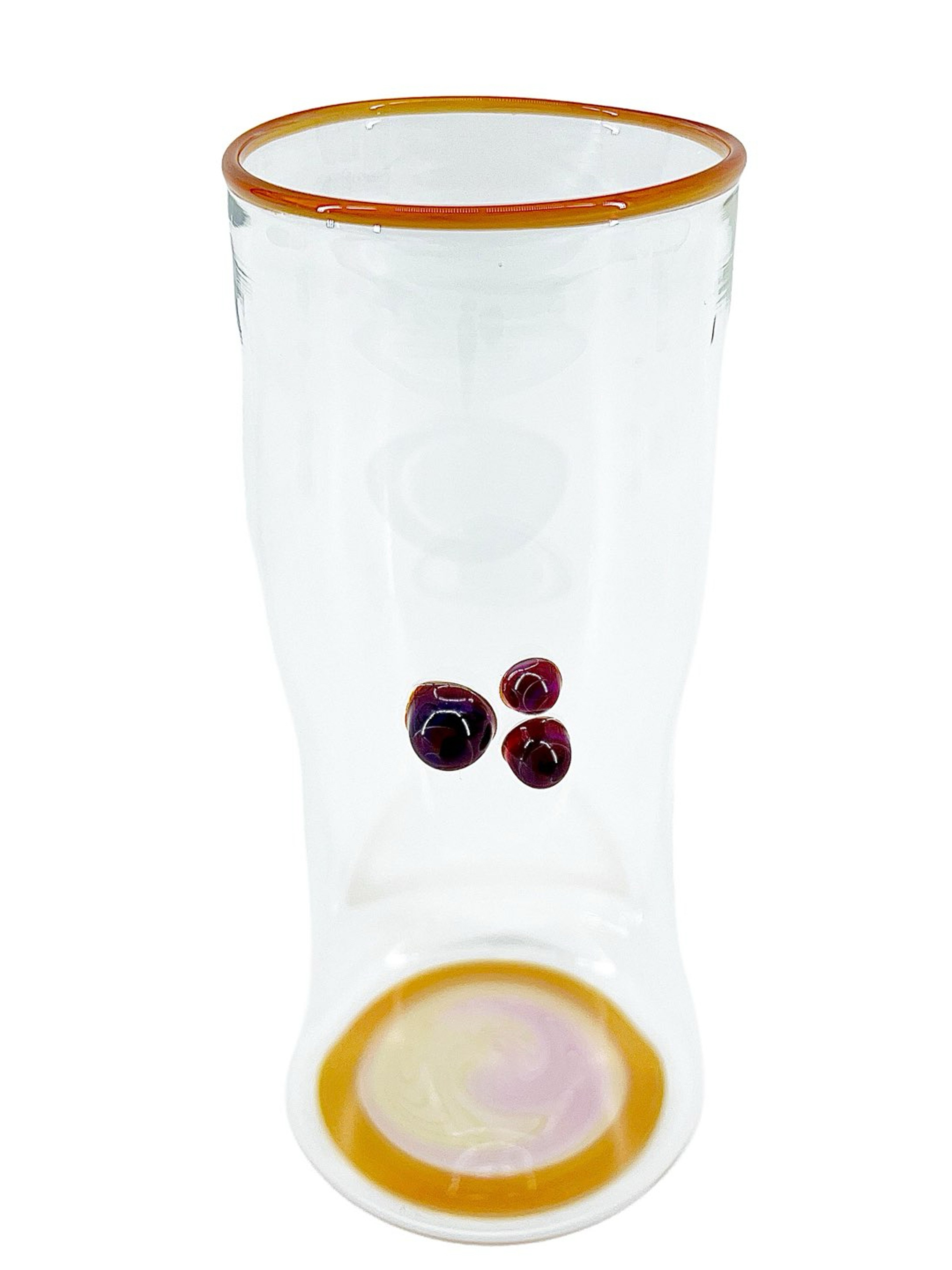 Preview pic of Phase Glass Fume & Transparent Orange Accent Cup