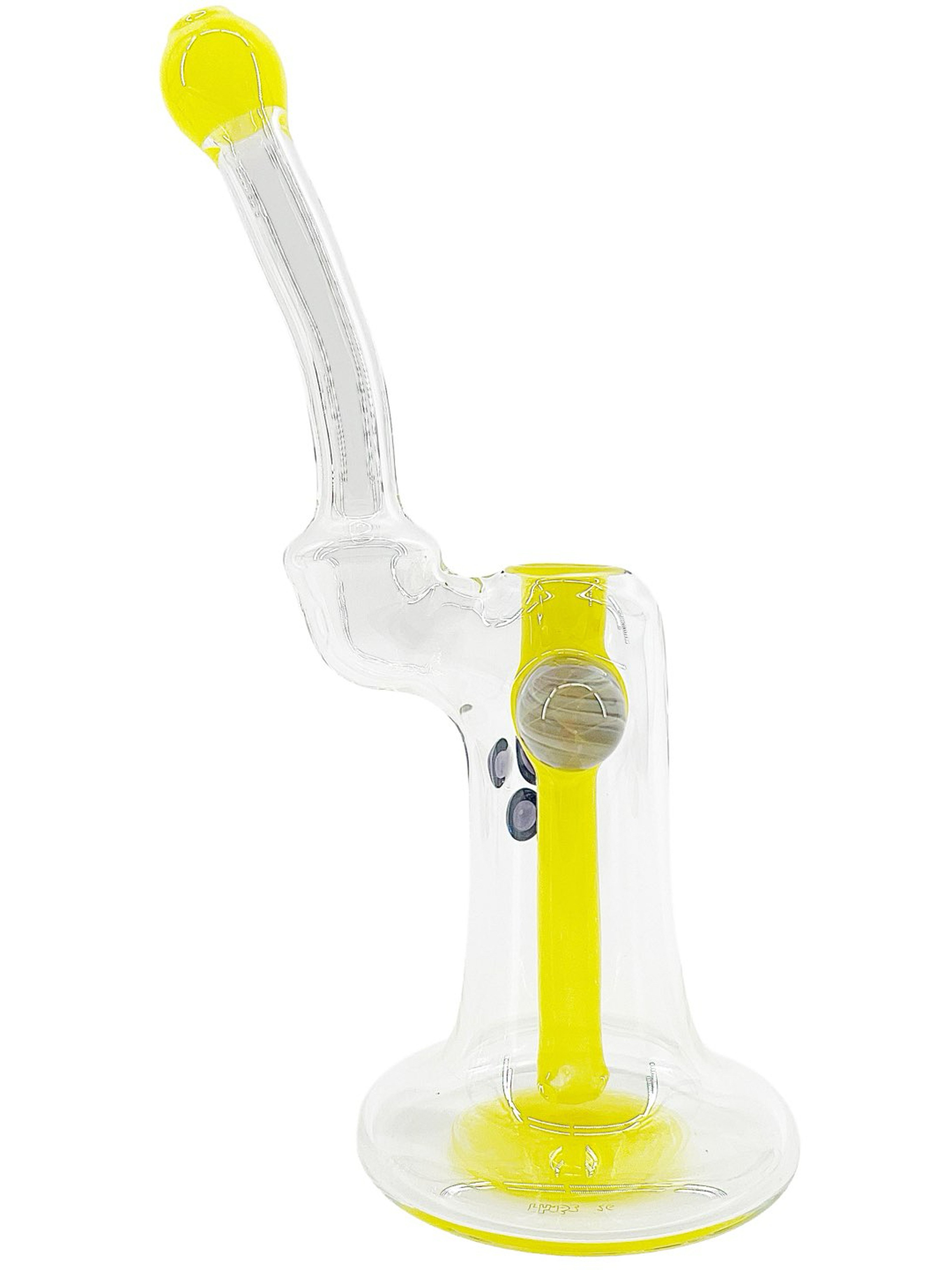 Preview pic of Phase Glass 10mm Dewar Bub w/ Fume Cab & Canary Accents