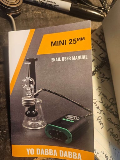 Preview pic of Yo Dabba Dabba 14mm E Nail complete kit 25mm w 3 inserts