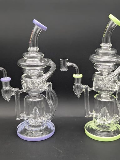 Preview pic of HITTIN GLASS 11" SWISS CUP RECYCLER DAB RIG