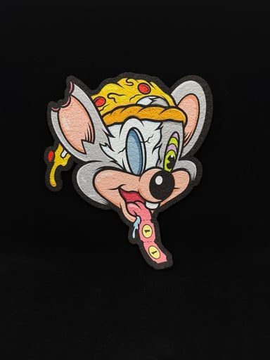 Preview pic of SIGNED le100 Chuck E Cheese Mat by Brandon Ready x Moodmat