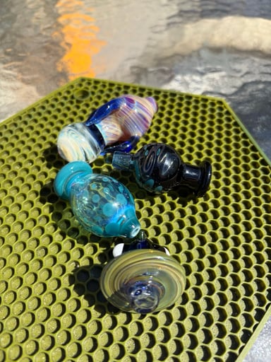 Preview pic of Glass Vegas Dab Cap 4-pack