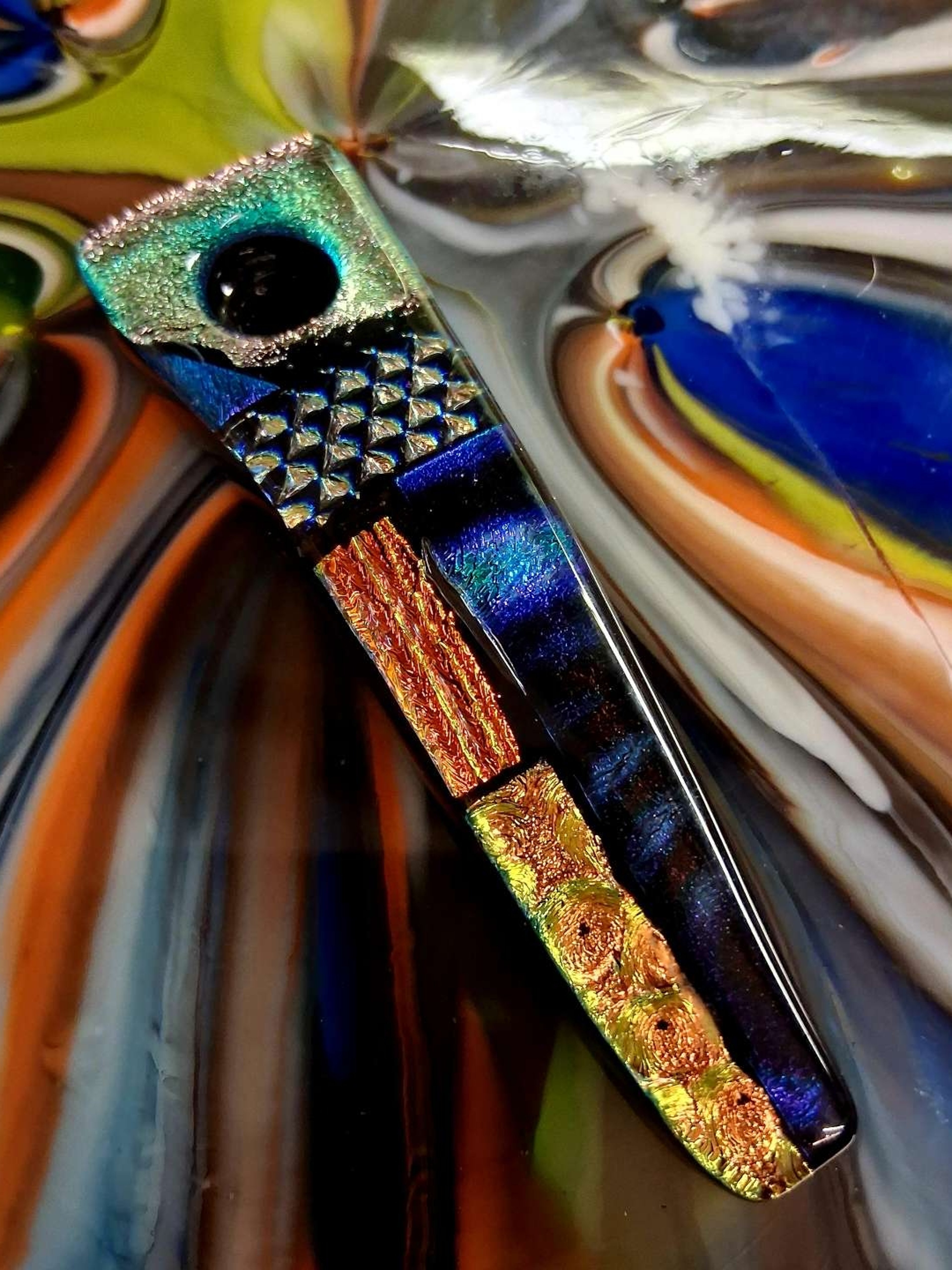 Dichroic Glass Pipe image 0