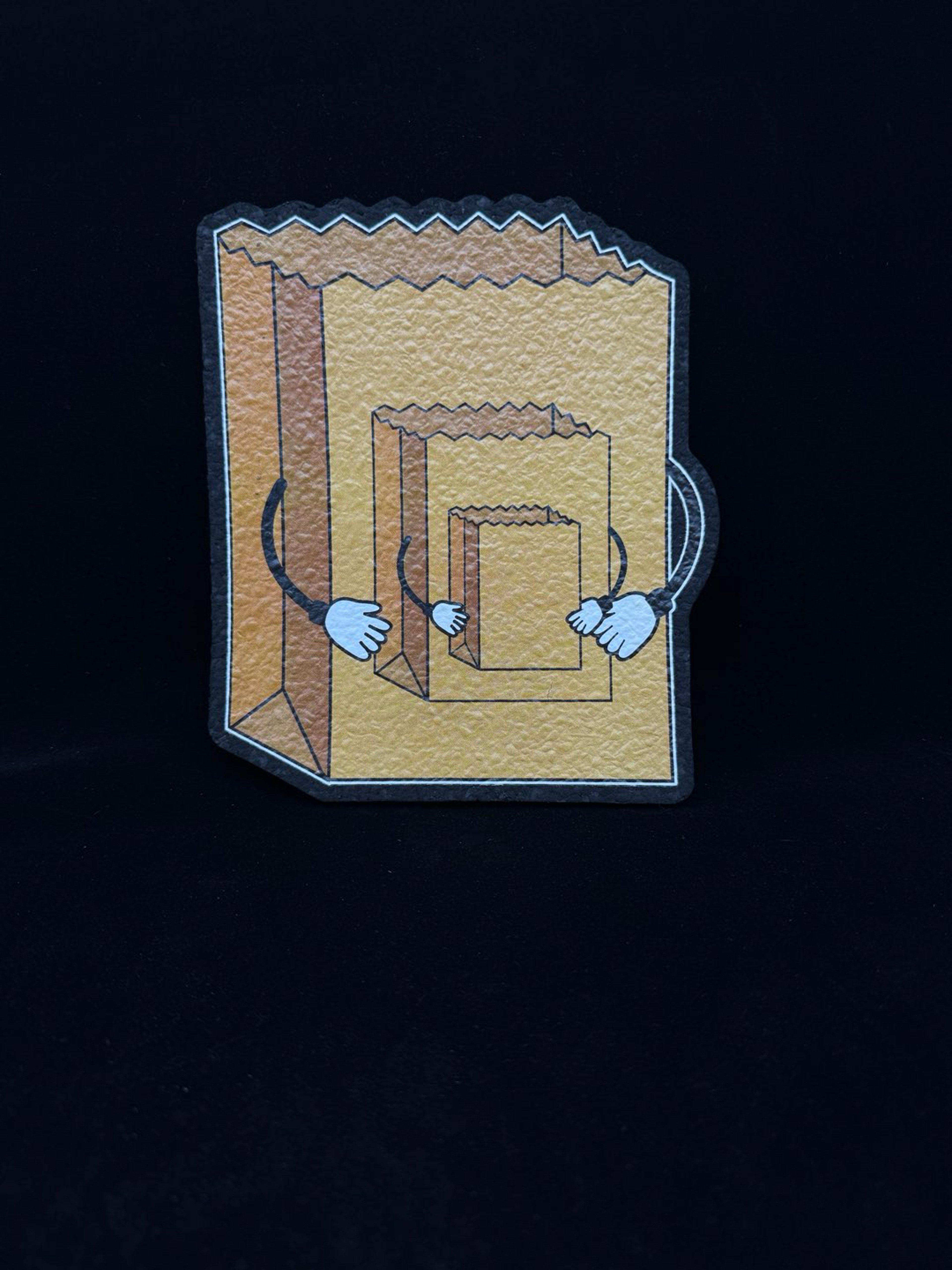 Preview pic of le100 Brown Paper Bag Mat by Moodmat