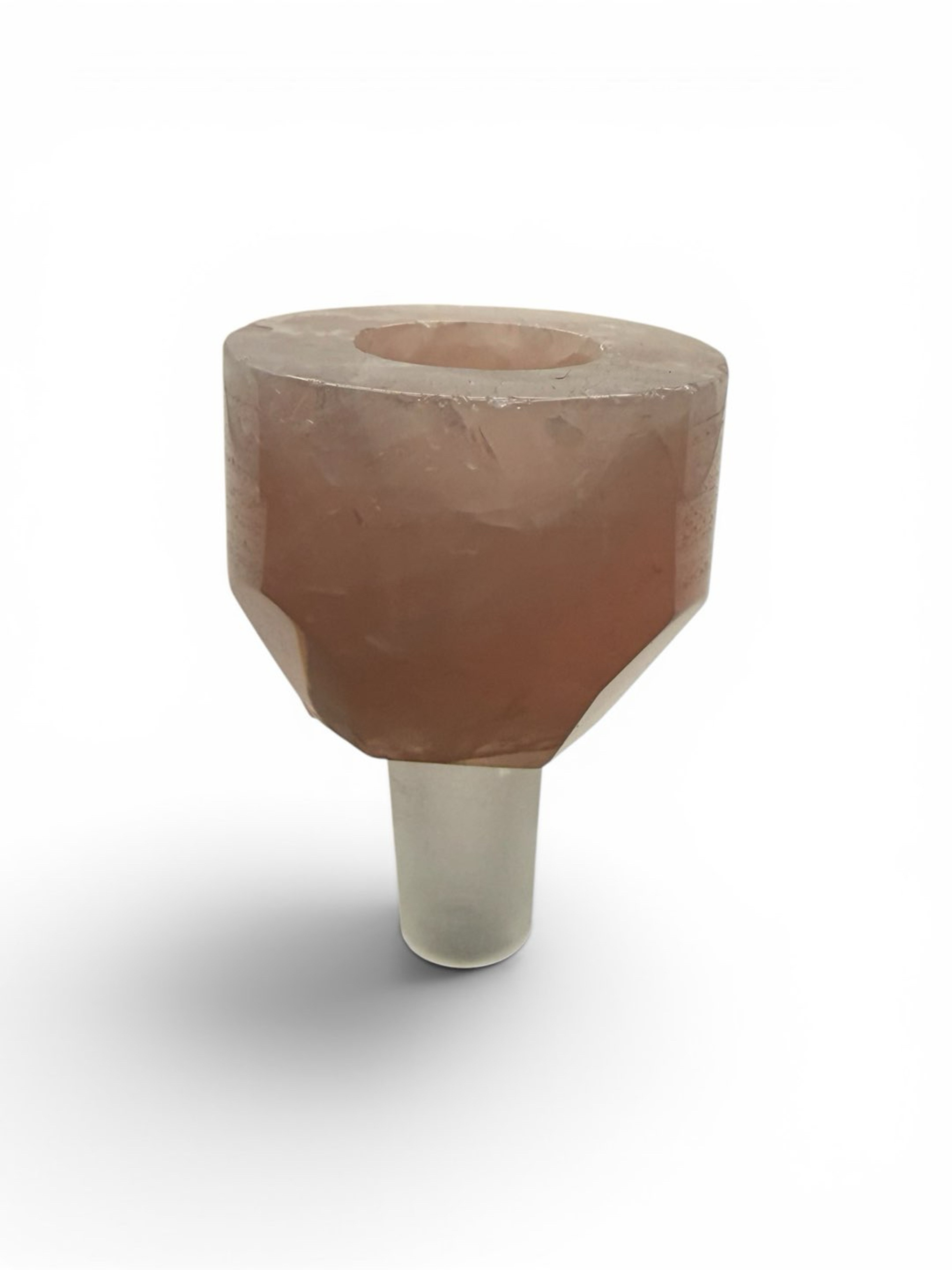 Rose Quartz Crystal 14mm Slide image 0