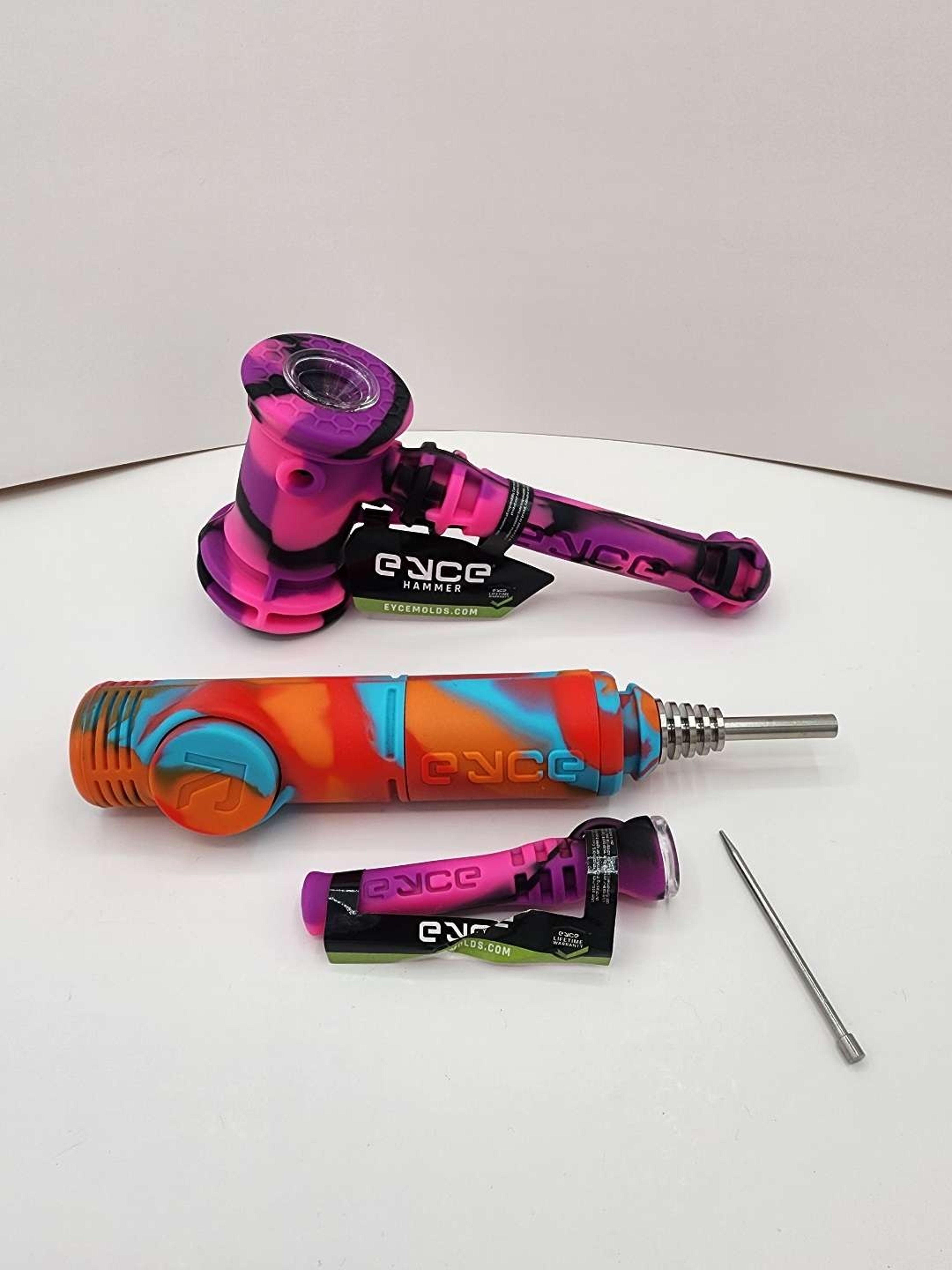 Pink & Tie-Dye EYCE Bundle #6 (hammer, collector, shorty) image 0
