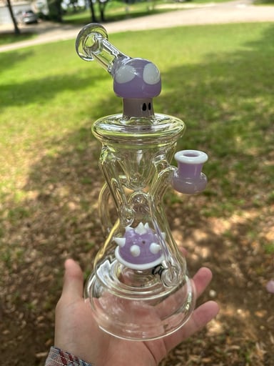 Preview pic of Mario Mushroom Recycler Rig - UZZI GLASS