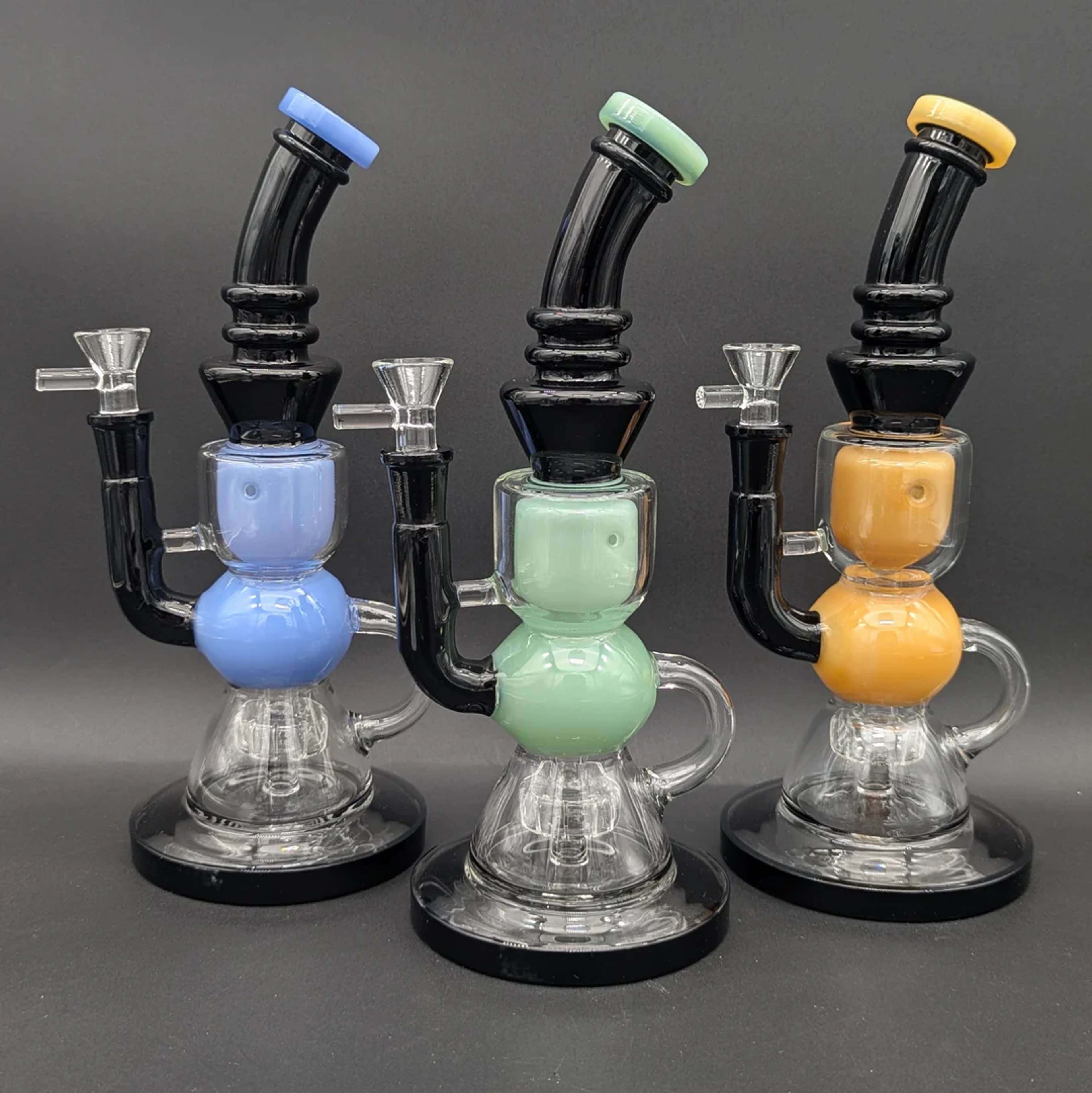 Preview pic of 10" DUAL COLOR KLEIN RECYCLER BONG