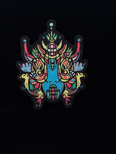 Preview pic of UV Eyeball Kid Mat by Chip 7 x Moodmat