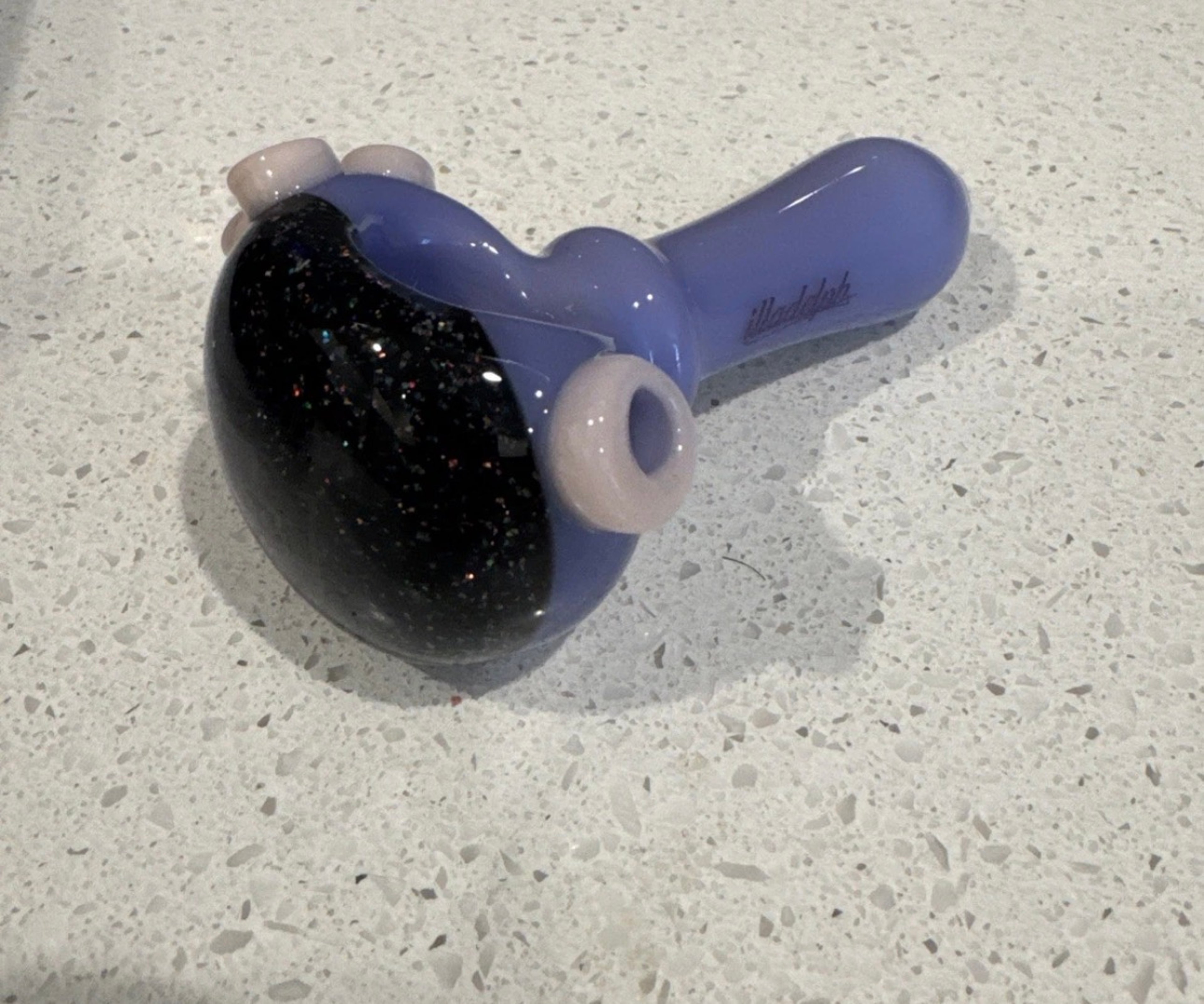 Preview pic of Illadelph x Harold Ludeman Glass Spoon Single Hole Purple