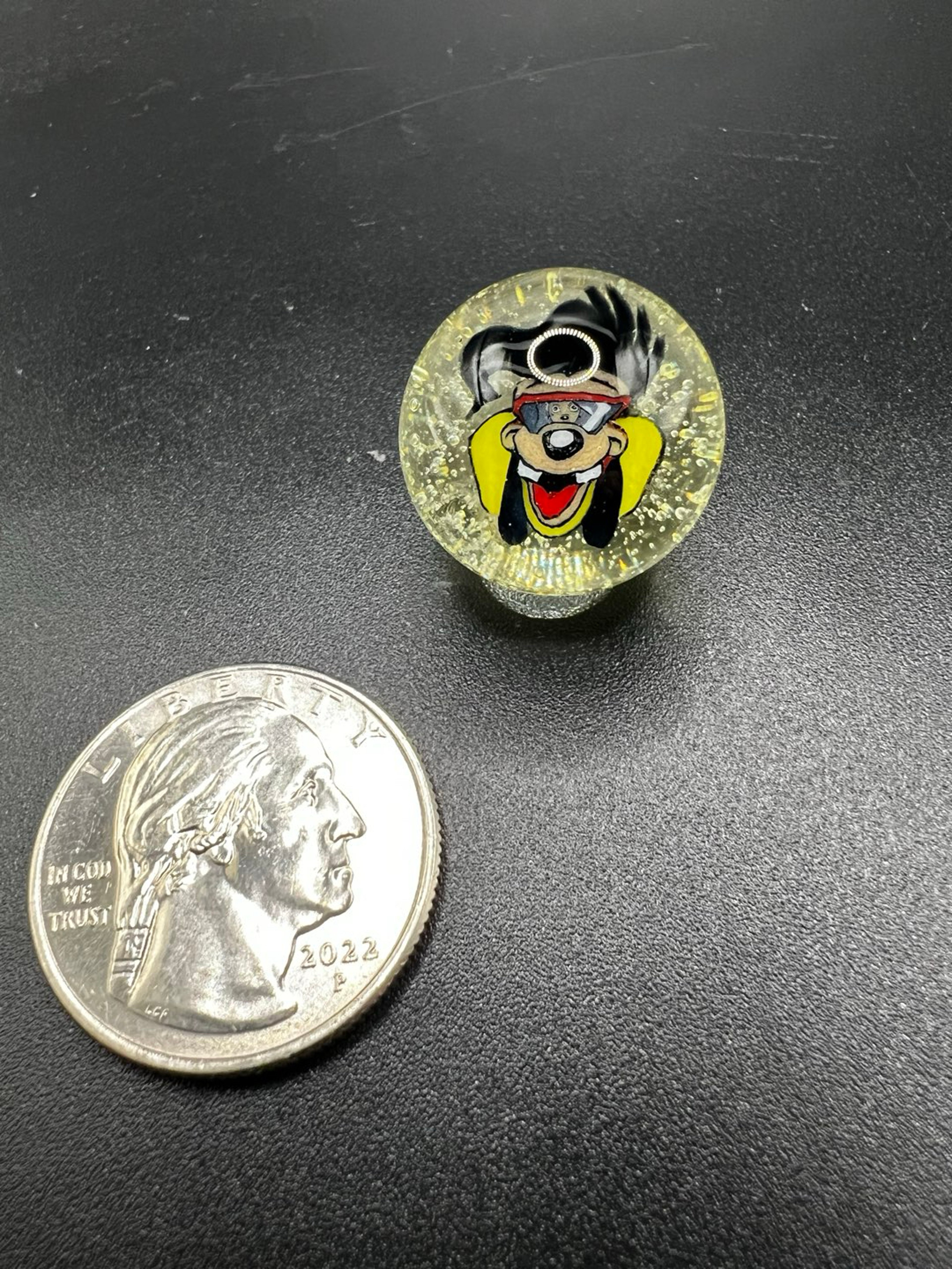 Preview pic of Max from Goofy Movie Yellow UV Marble
