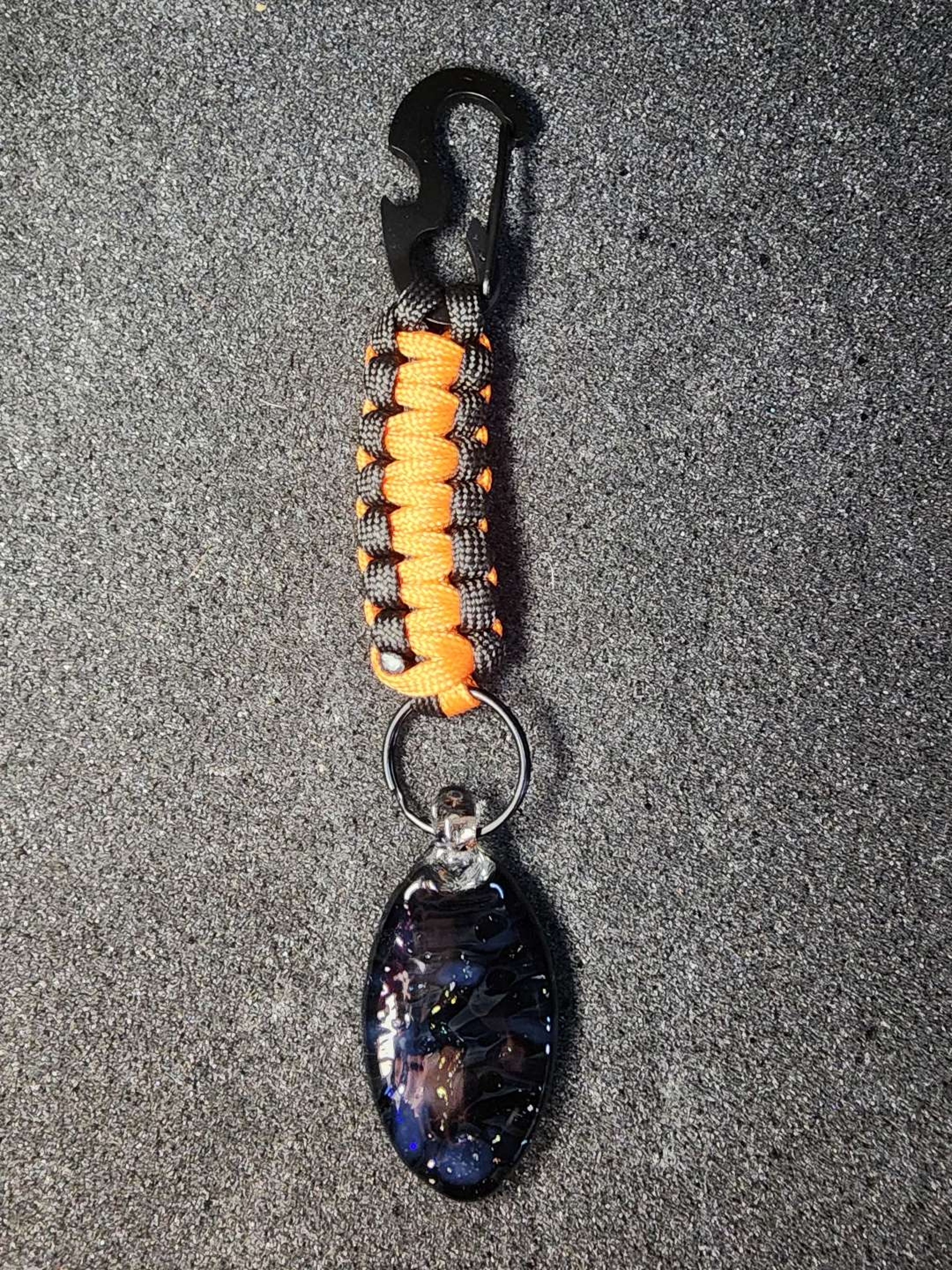 Keychain with glass attachment image 0